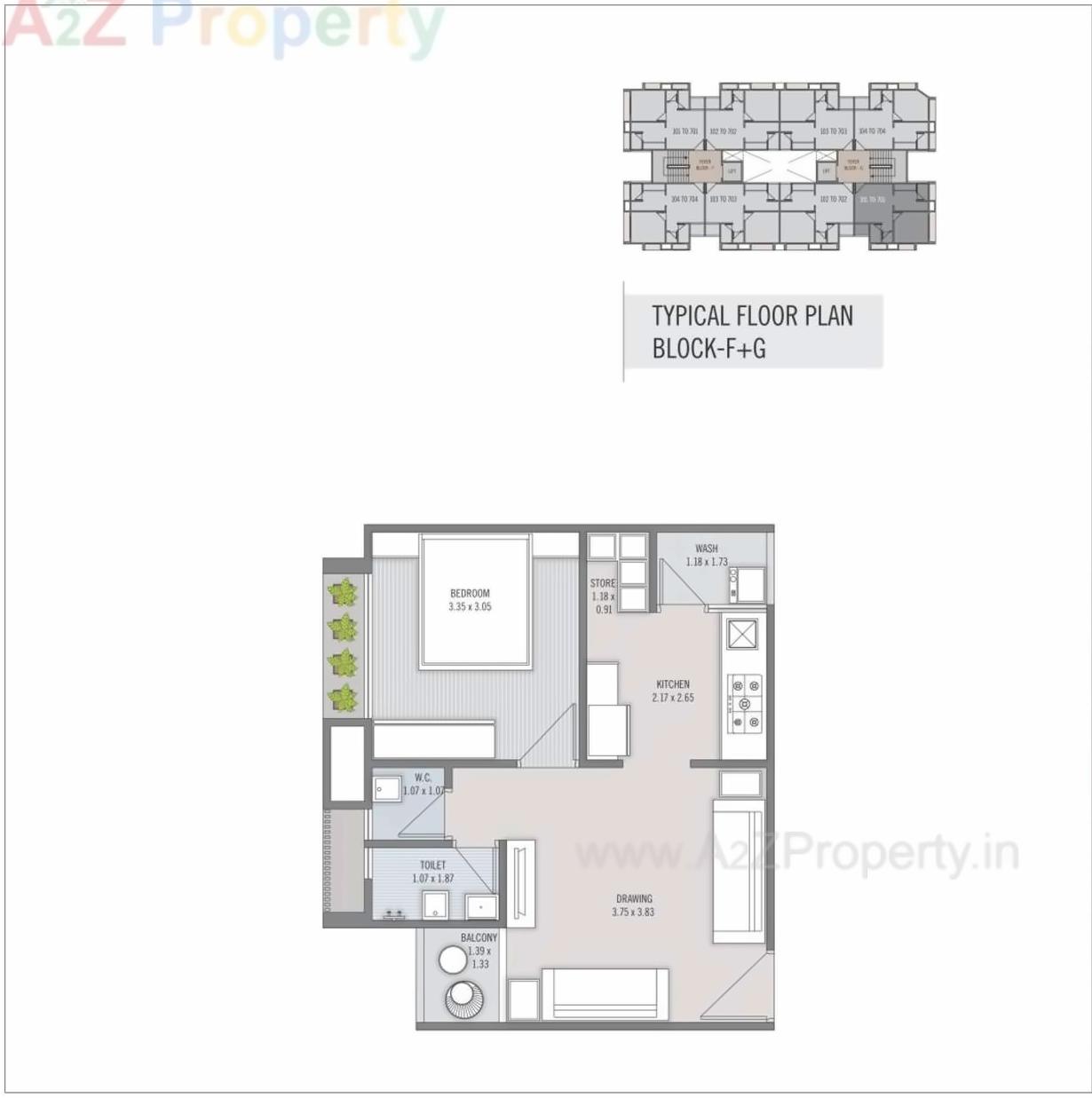 Layout of real estate project Tulsi Residency located at City, Ahmedabad, Gujarat