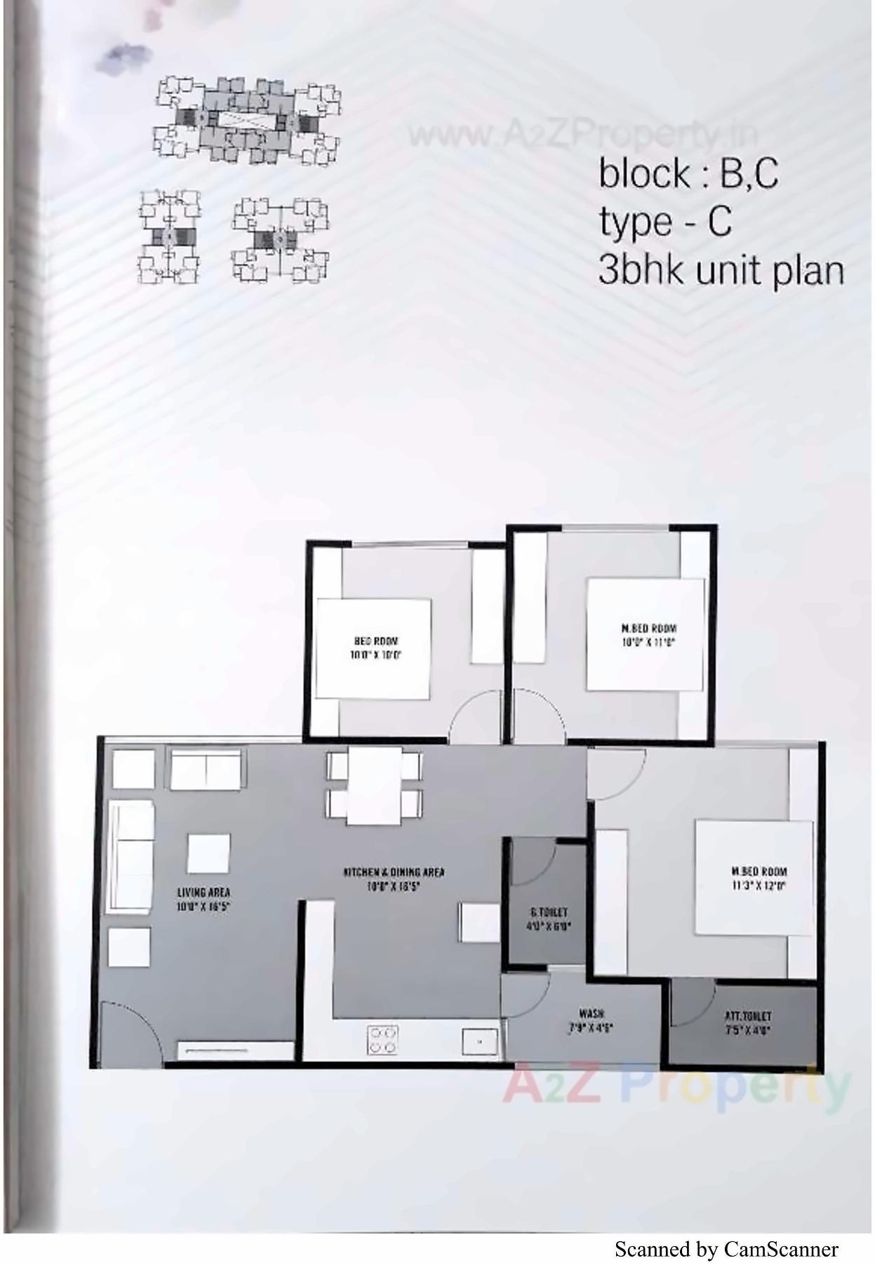 Layout of real estate project Tulsi Status located at Tragad, Ahmedabad, Gujarat
