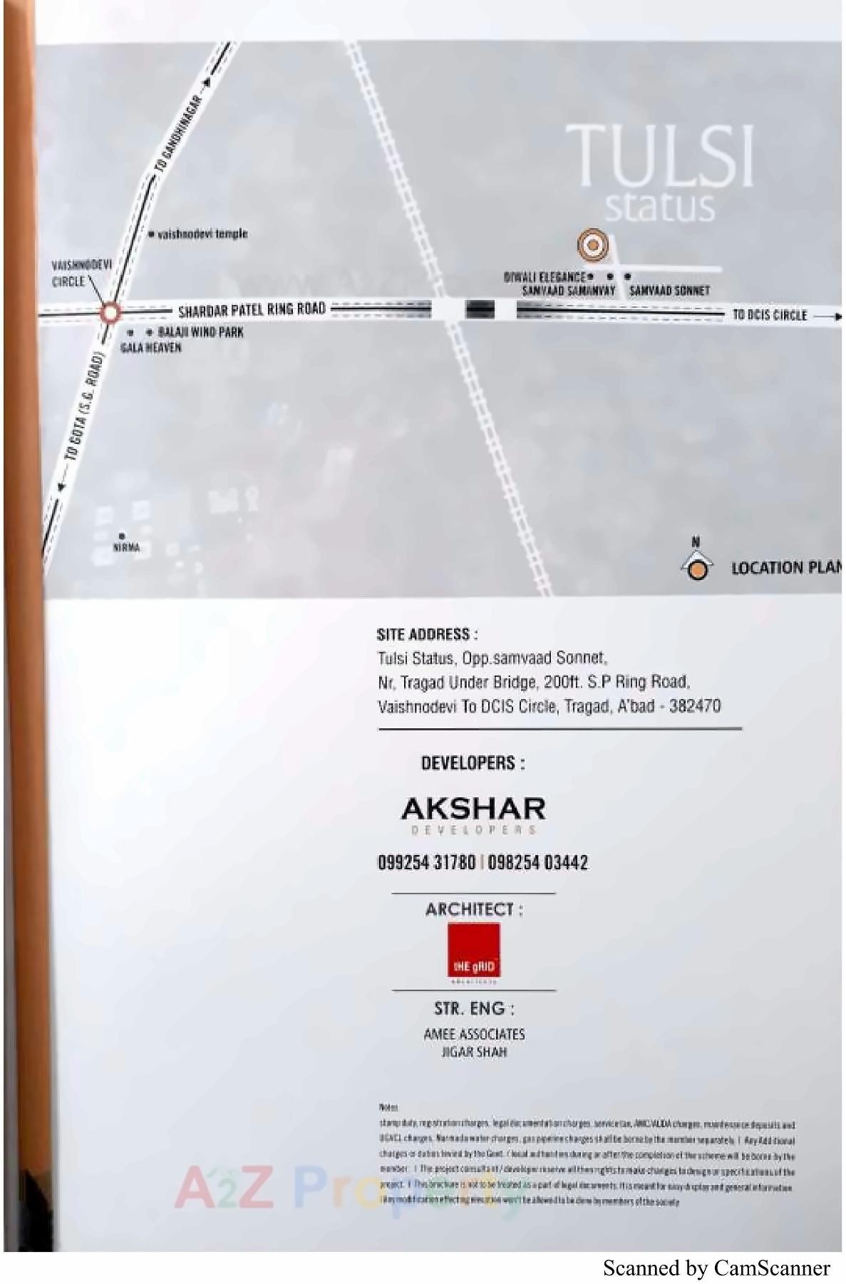  of real estate project Tulsi Status located at Tragad, Ahmedabad, Gujarat