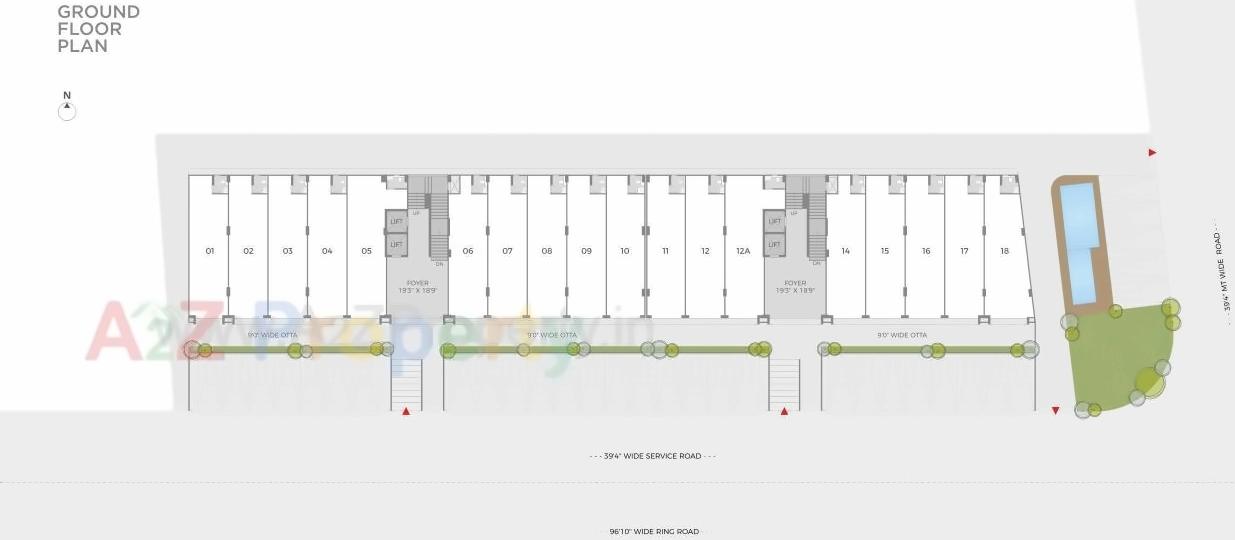Layout of real estate project Turquoise located at Sarkhej, Ahmedabad, Gujarat