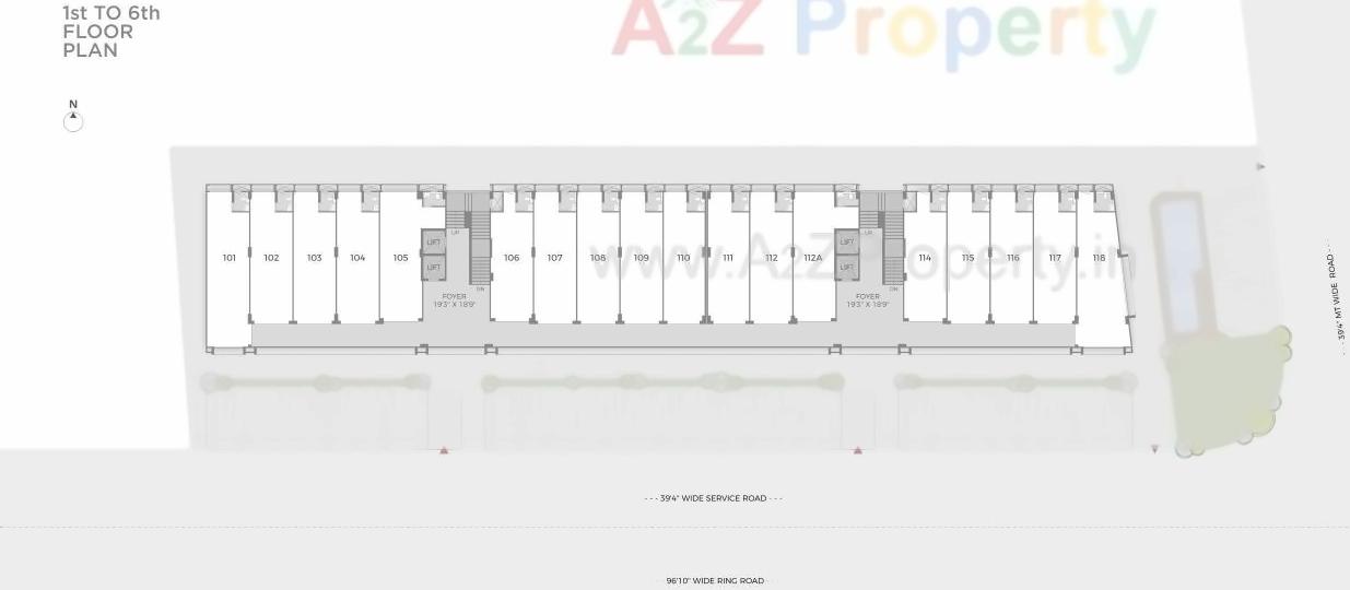 Layout of real estate project Turquoise located at Sarkhej, Ahmedabad, Gujarat