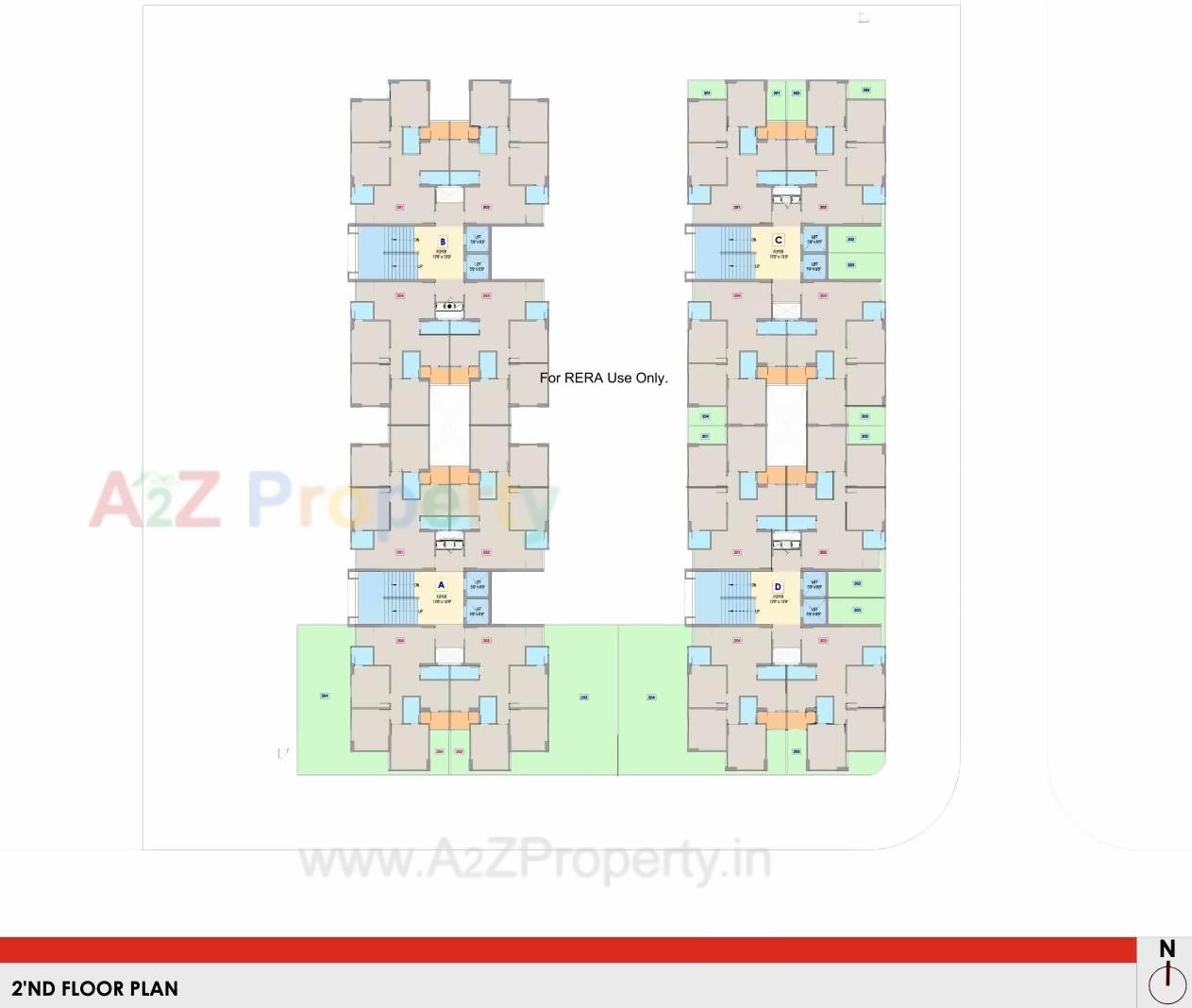 Layout of real estate project Turquoise Blu located at Shela, Ahmedabad, Gujarat