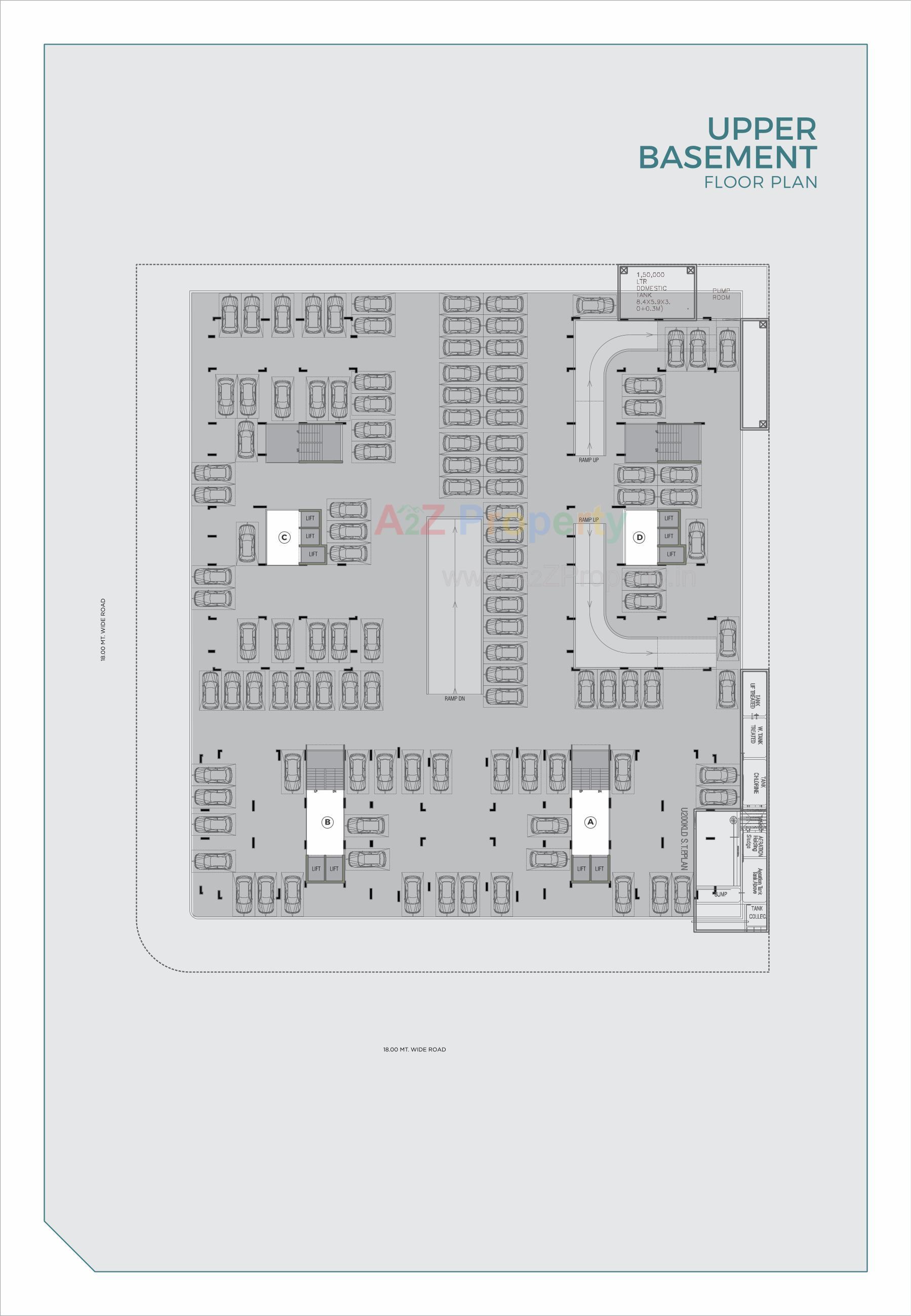 Layout of real estate project Turquoise Greenz located at Shela, Ahmedabad, Gujarat