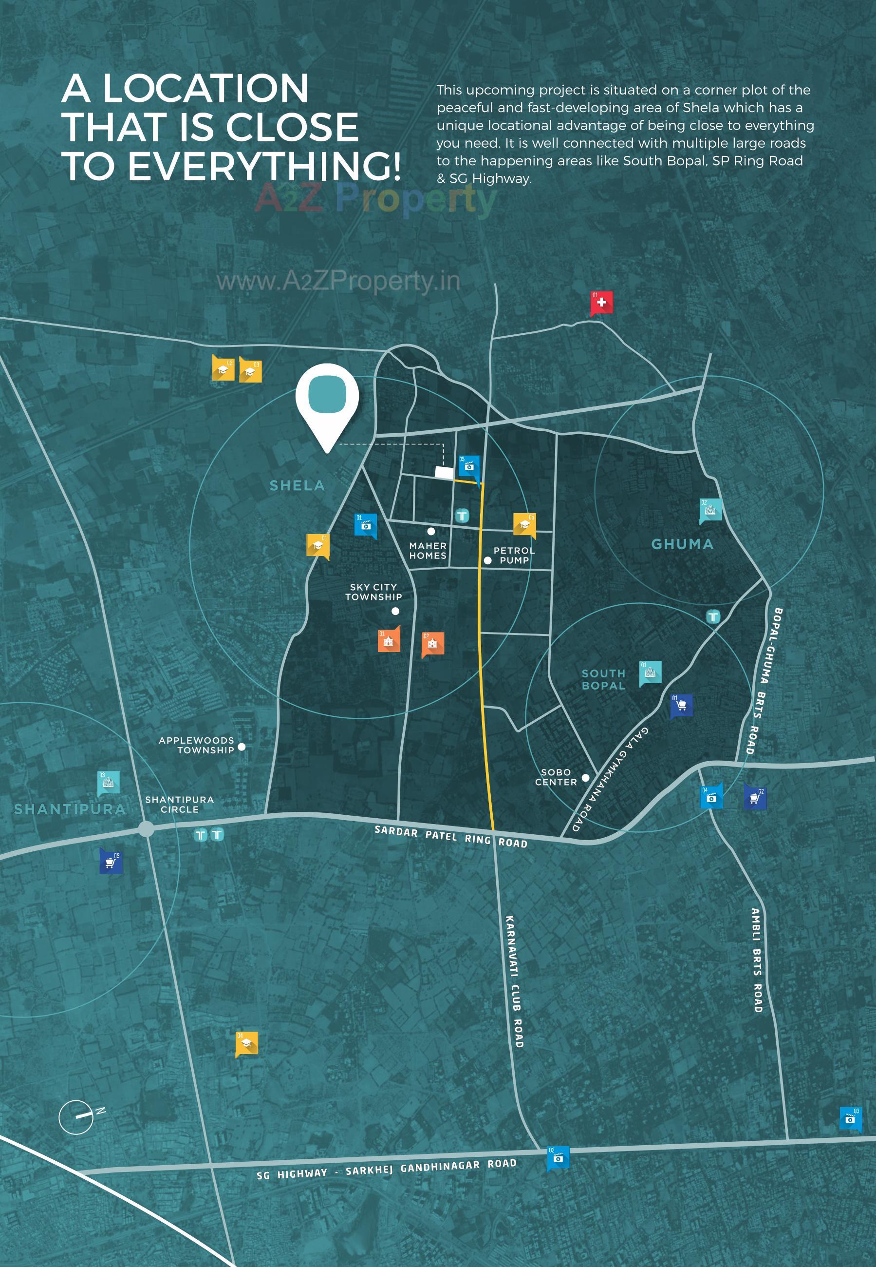  of real estate project Turquoise Greenz located at Shela, Ahmedabad, Gujarat