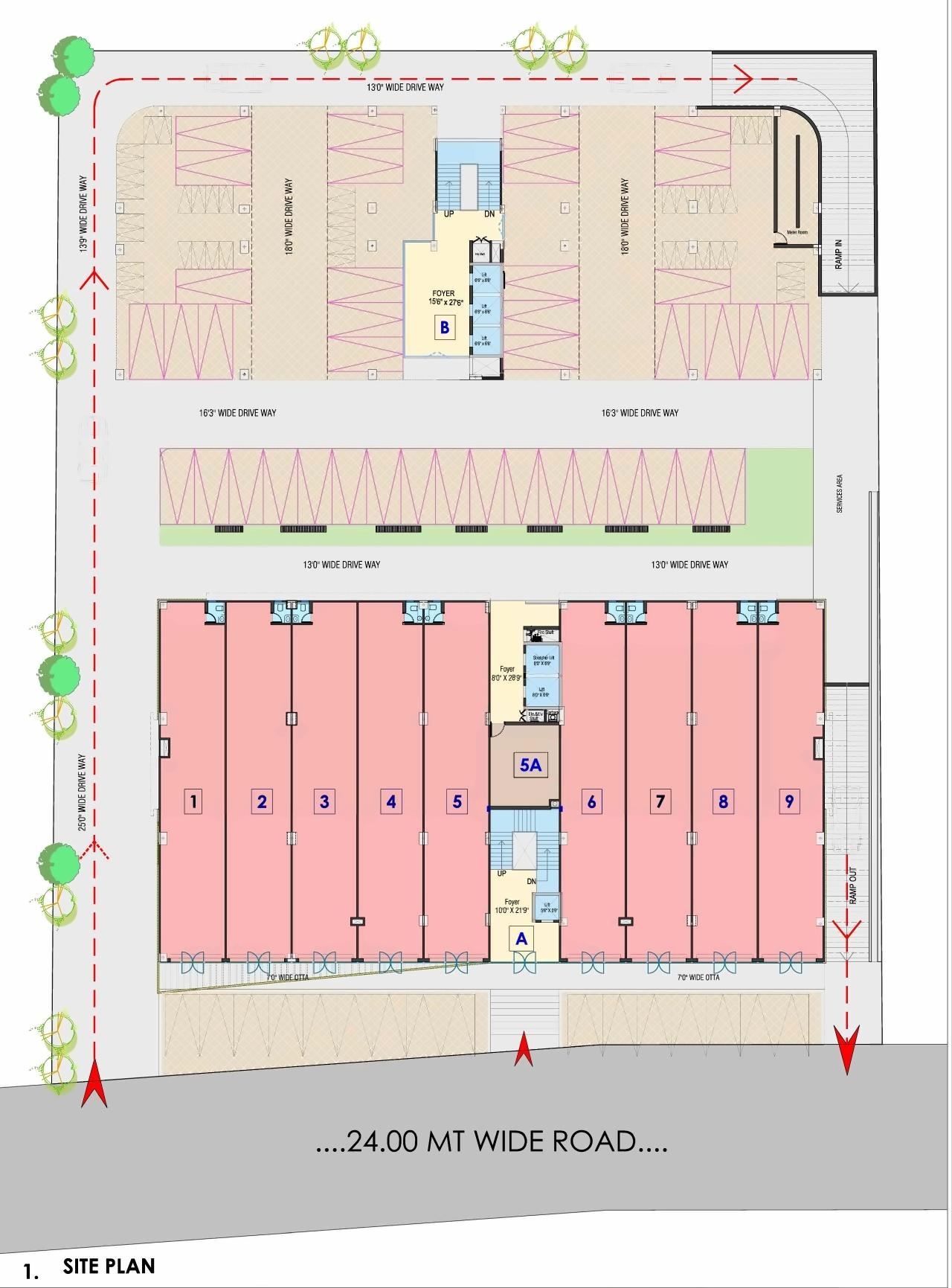 Layout of real estate project Turquoise located at Bopal, Ahmedabad, Gujarat