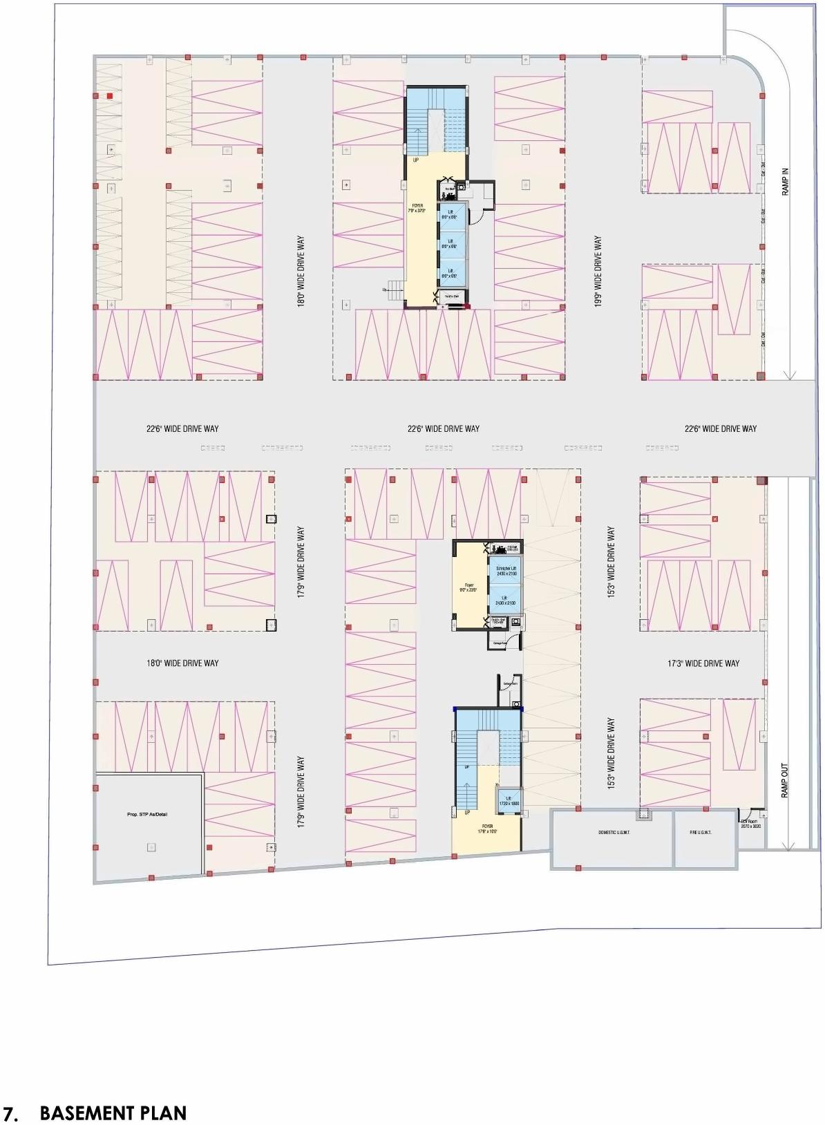 Layout of real estate project Turquoise located at Bopal, Ahmedabad, Gujarat