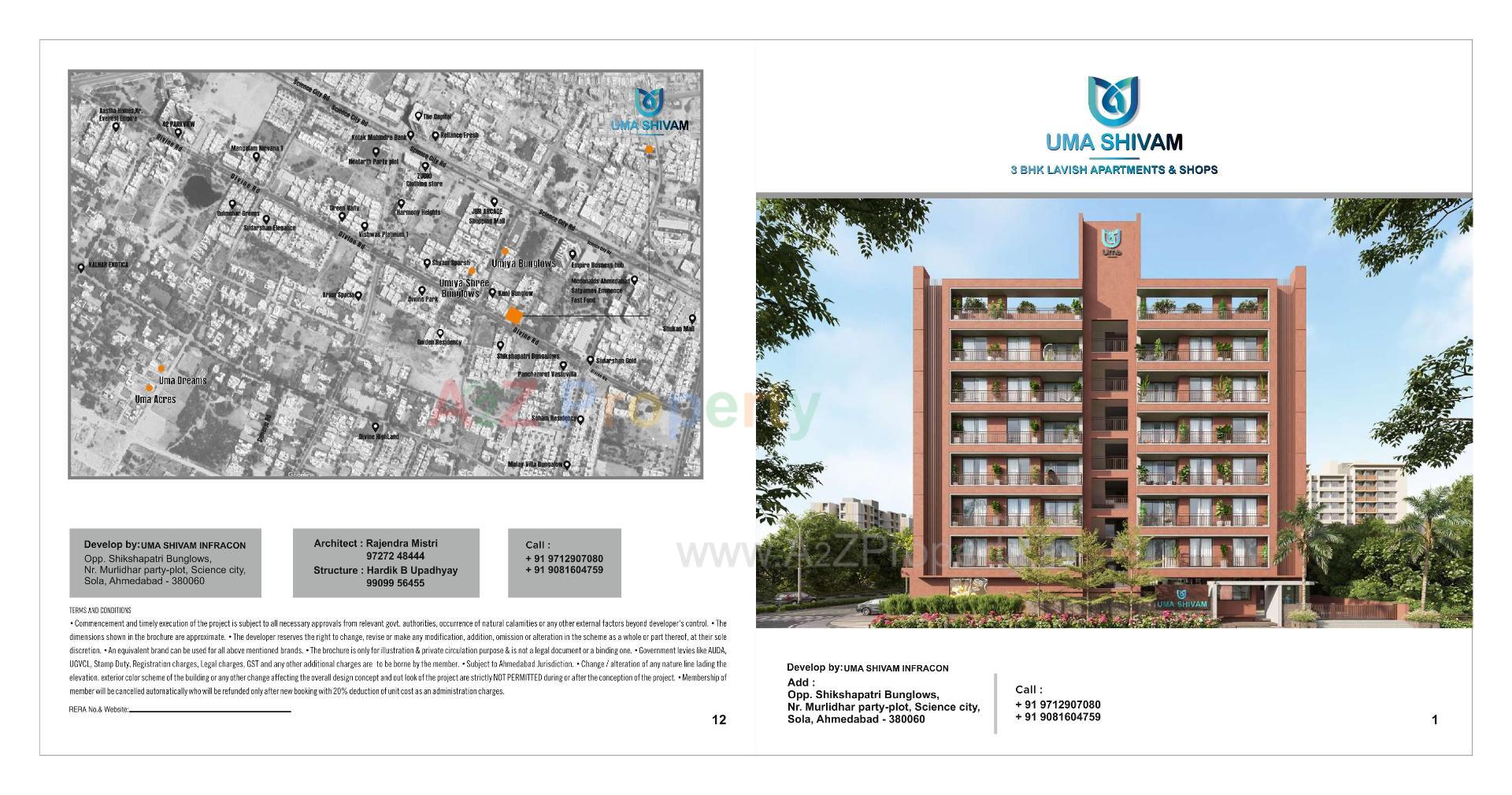  of real estate project Uma Shivam located at Sola, Ahmedabad, Gujarat