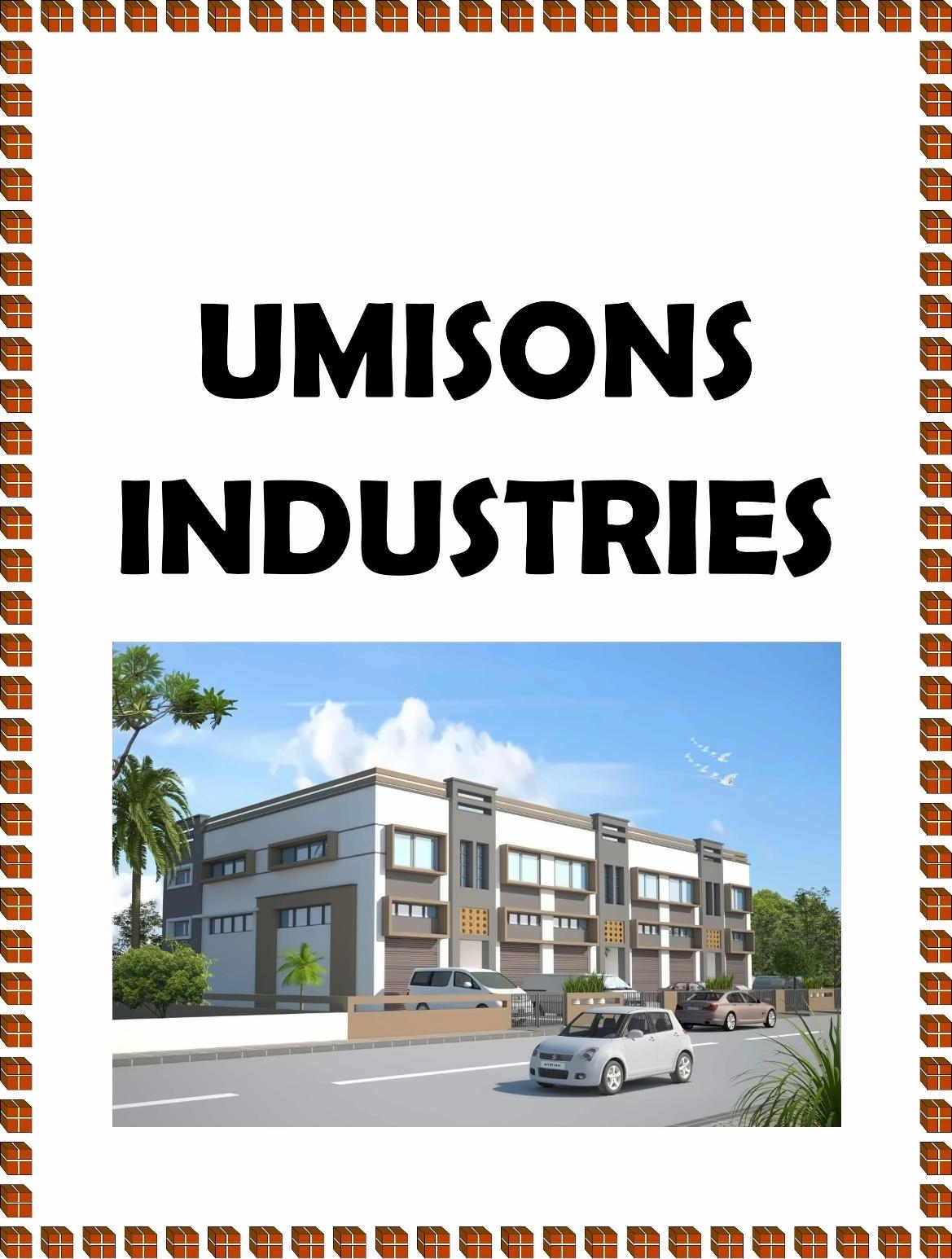 3D Elevation of real estate project Umisons Industries located at Naroda, Ahmedabad, Gujarat