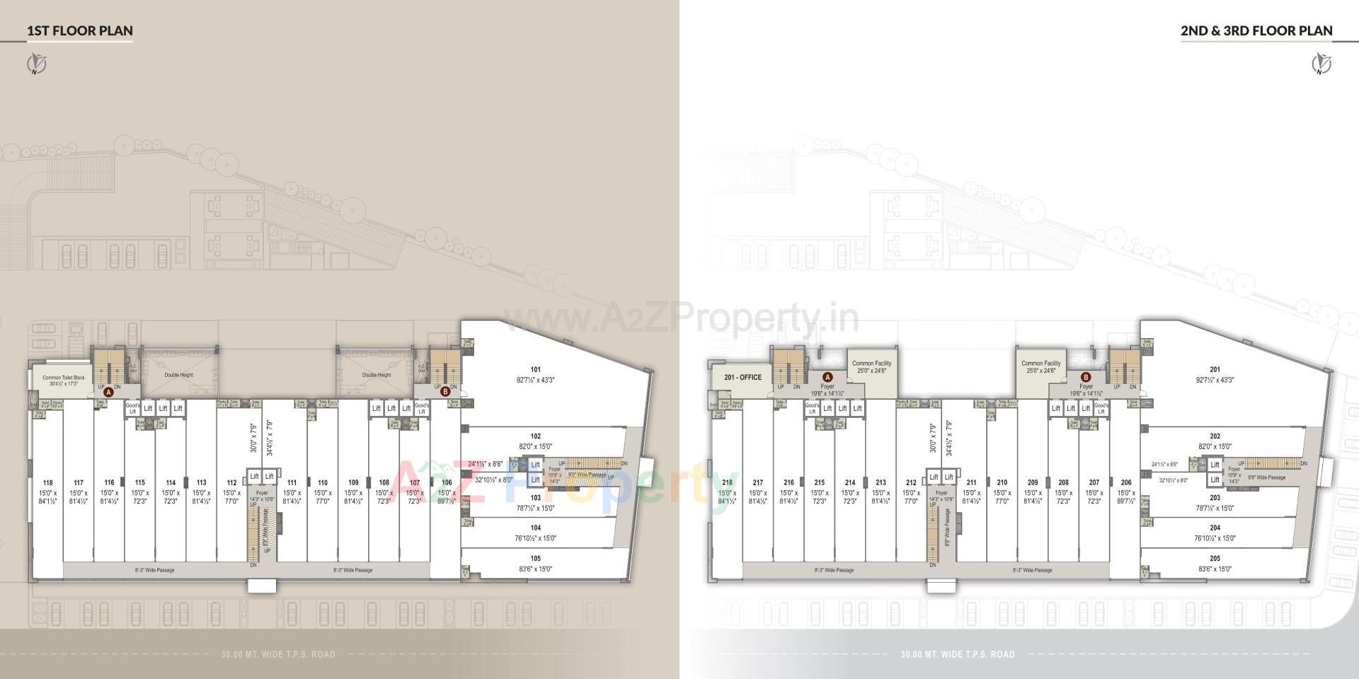Layout of real estate project Unicus Shyamal located at Vejalpur, Ahmedabad, Gujarat