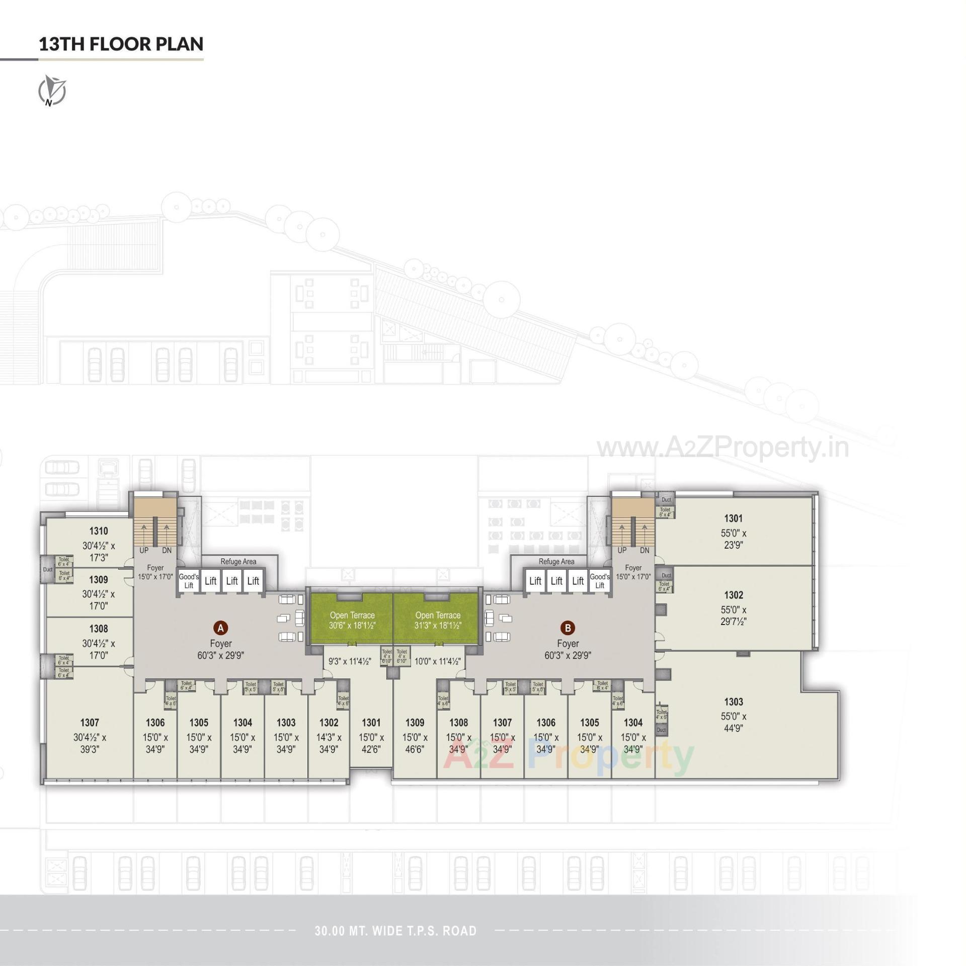 Layout of real estate project Unicus Shyamal located at Vejalpur, Ahmedabad, Gujarat