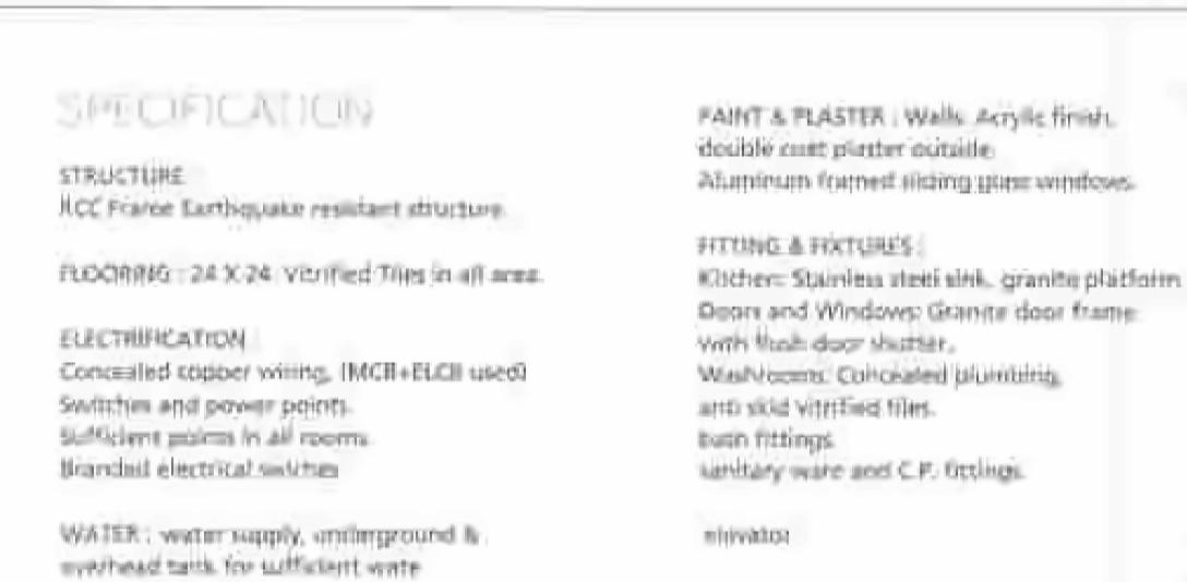 Project Specifications