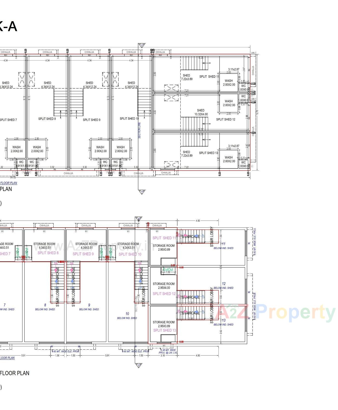 Layout of real estate project Unique Industrial Park located at Ramol, Ahmedabad, Gujarat