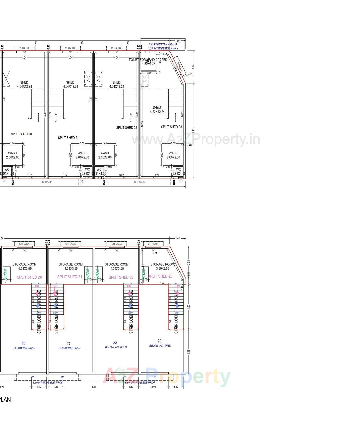 Layout of real estate project Unique Industrial Park located at Ramol, Ahmedabad, Gujarat