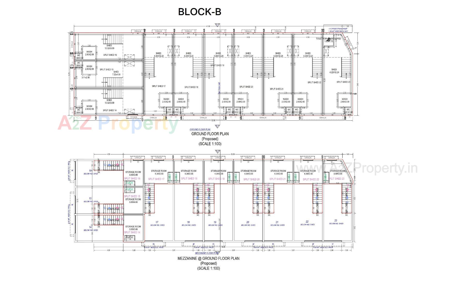 Layout of real estate project Unique Industrial Park located at Ramol, Ahmedabad, Gujarat