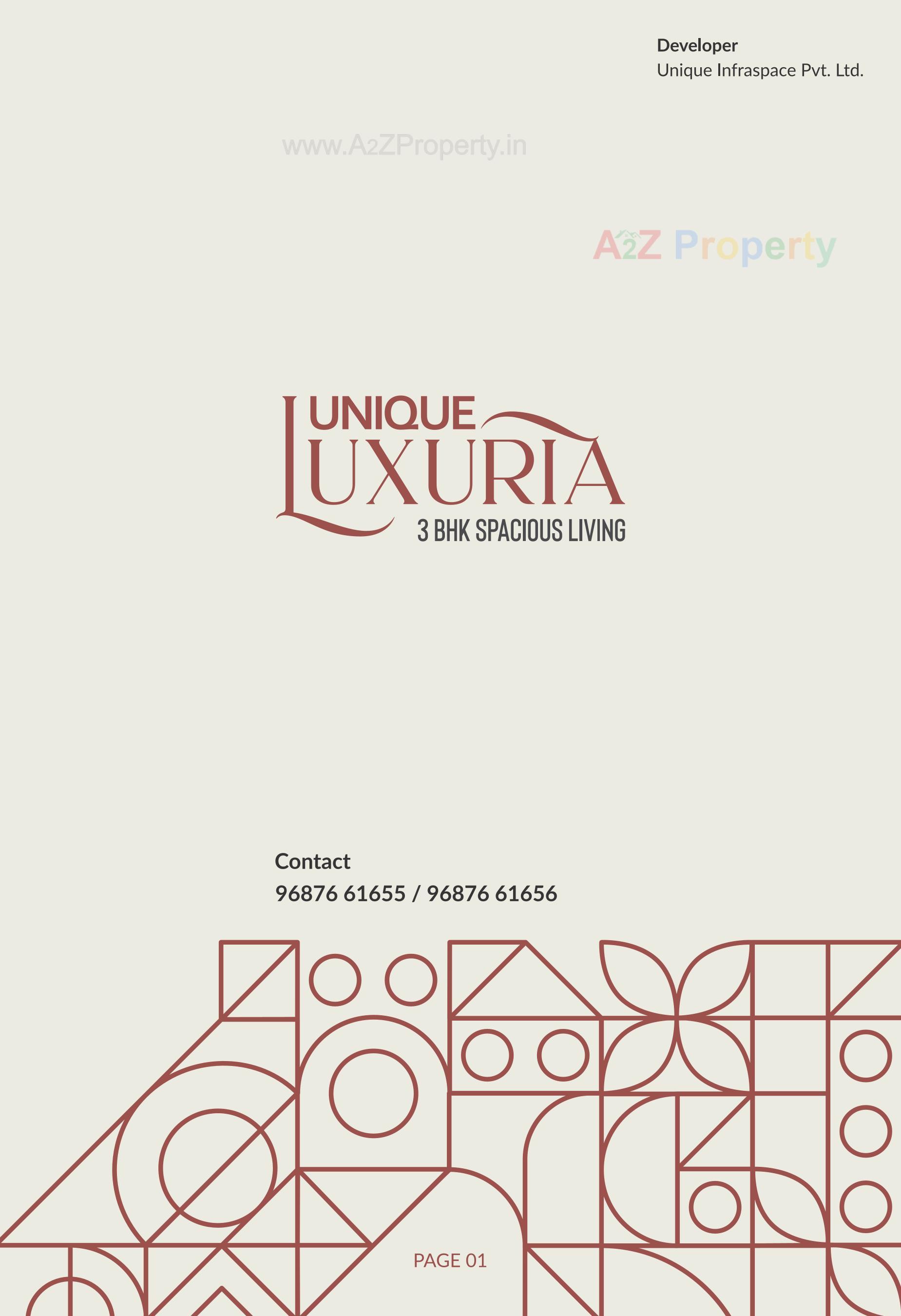  of real estate project Unique Luxuria located at Gota, Ahmedabad, Gujarat