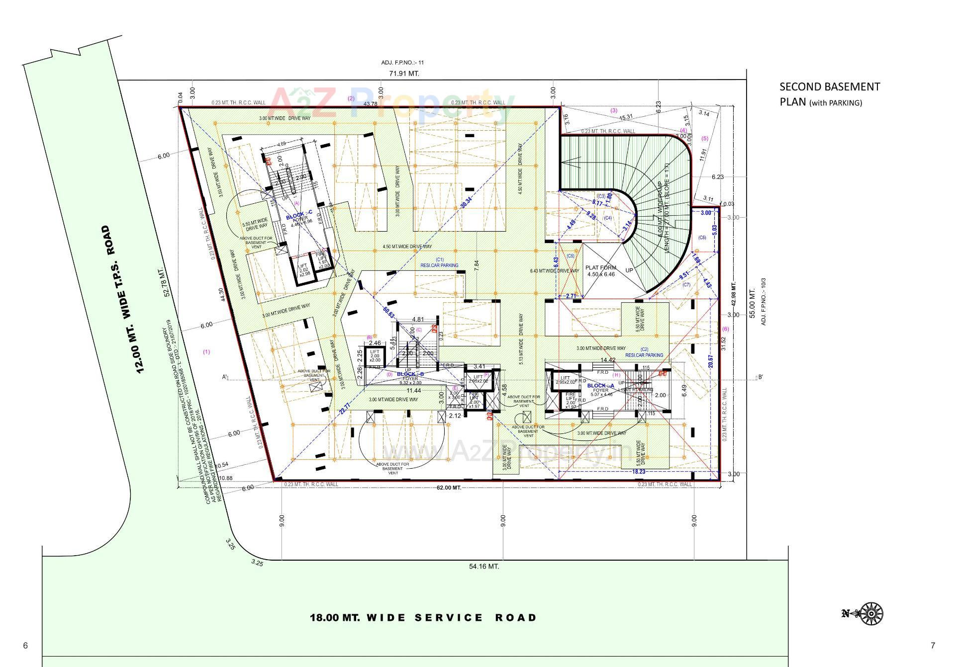 Layout of real estate project United Amaltas located at Vastral, Ahmedabad, Gujarat