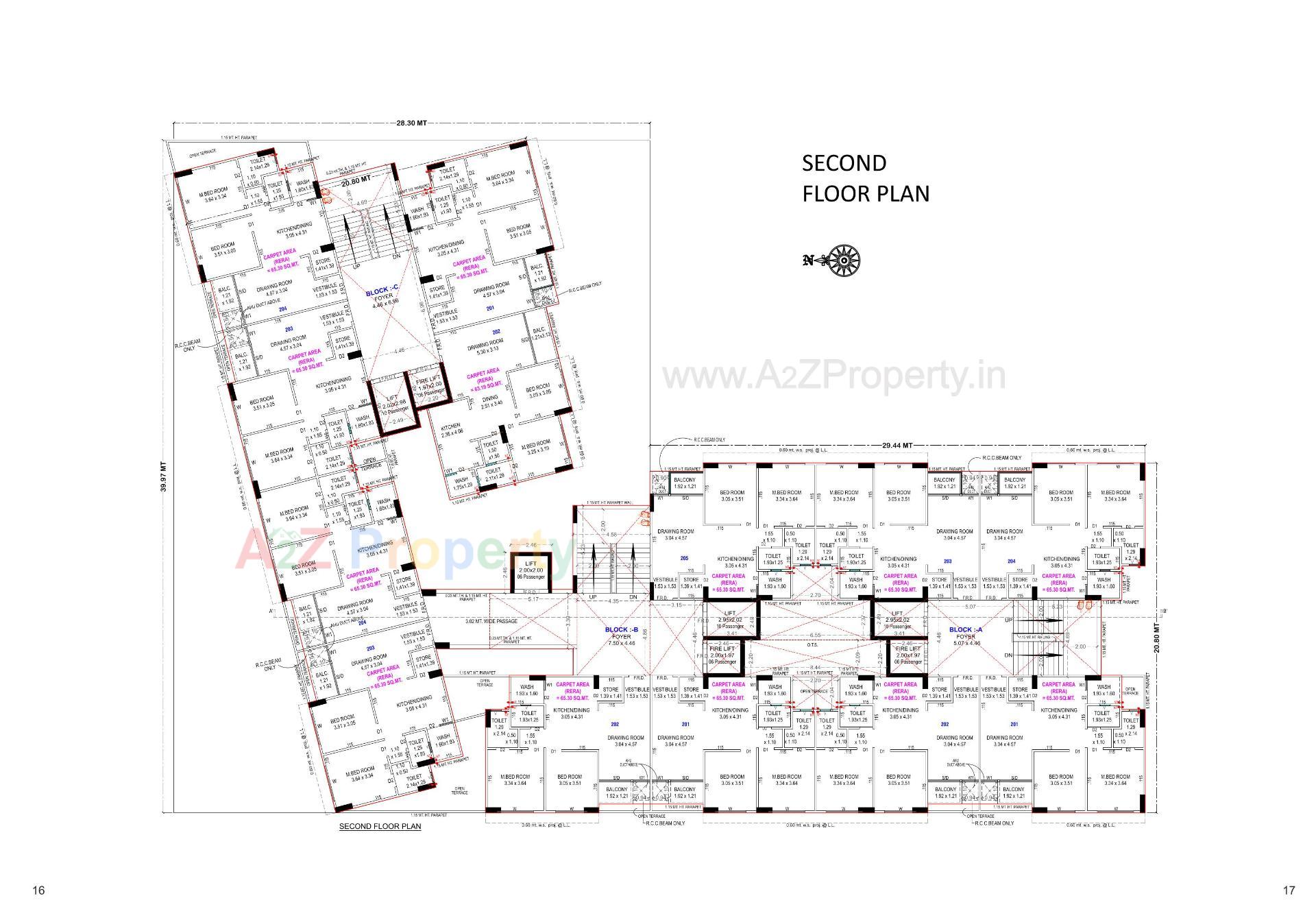 Layout of real estate project United Amaltas located at Vastral, Ahmedabad, Gujarat