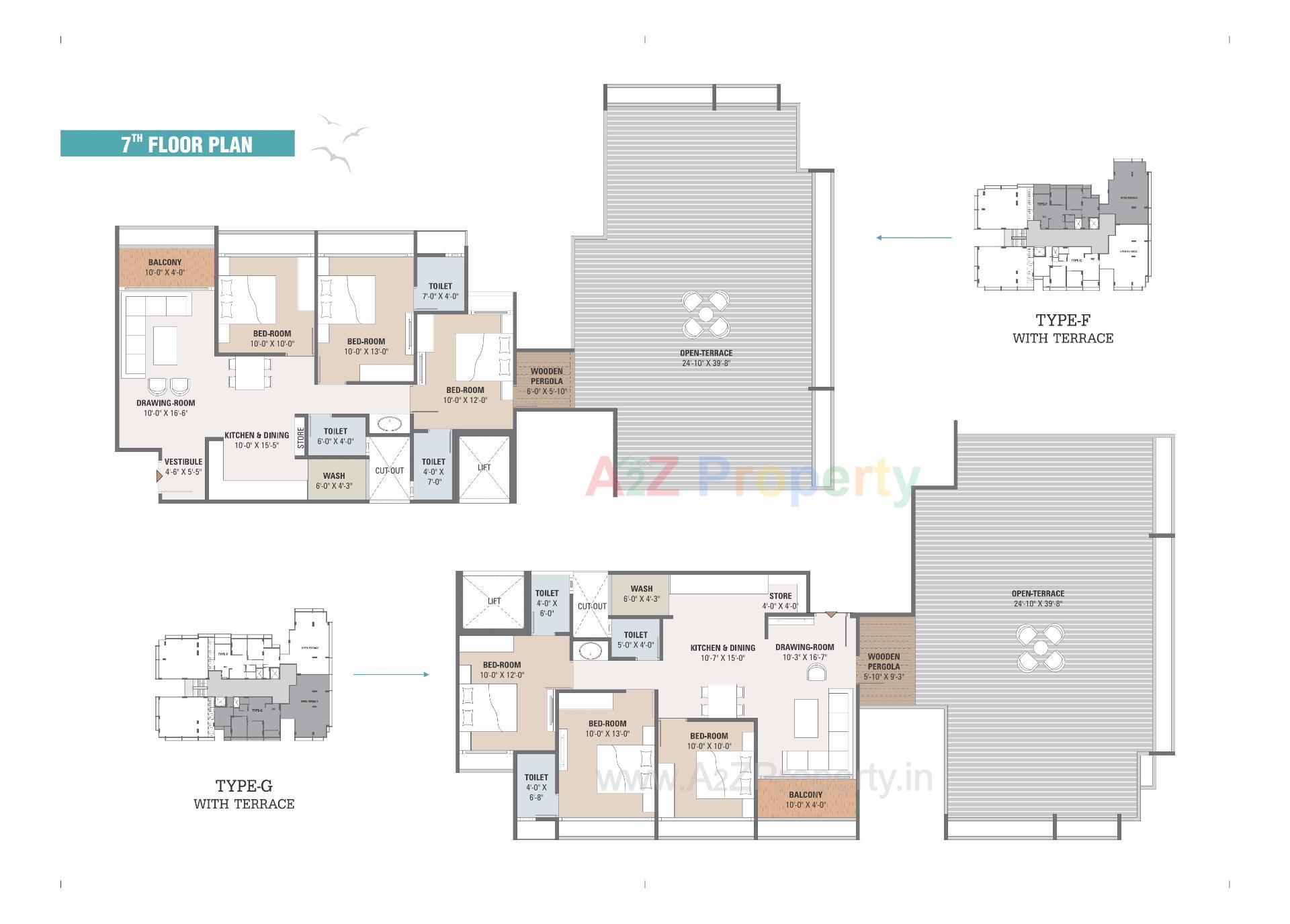 Layout of real estate project United Elenza located at Chandkheda, Ahmedabad, Gujarat