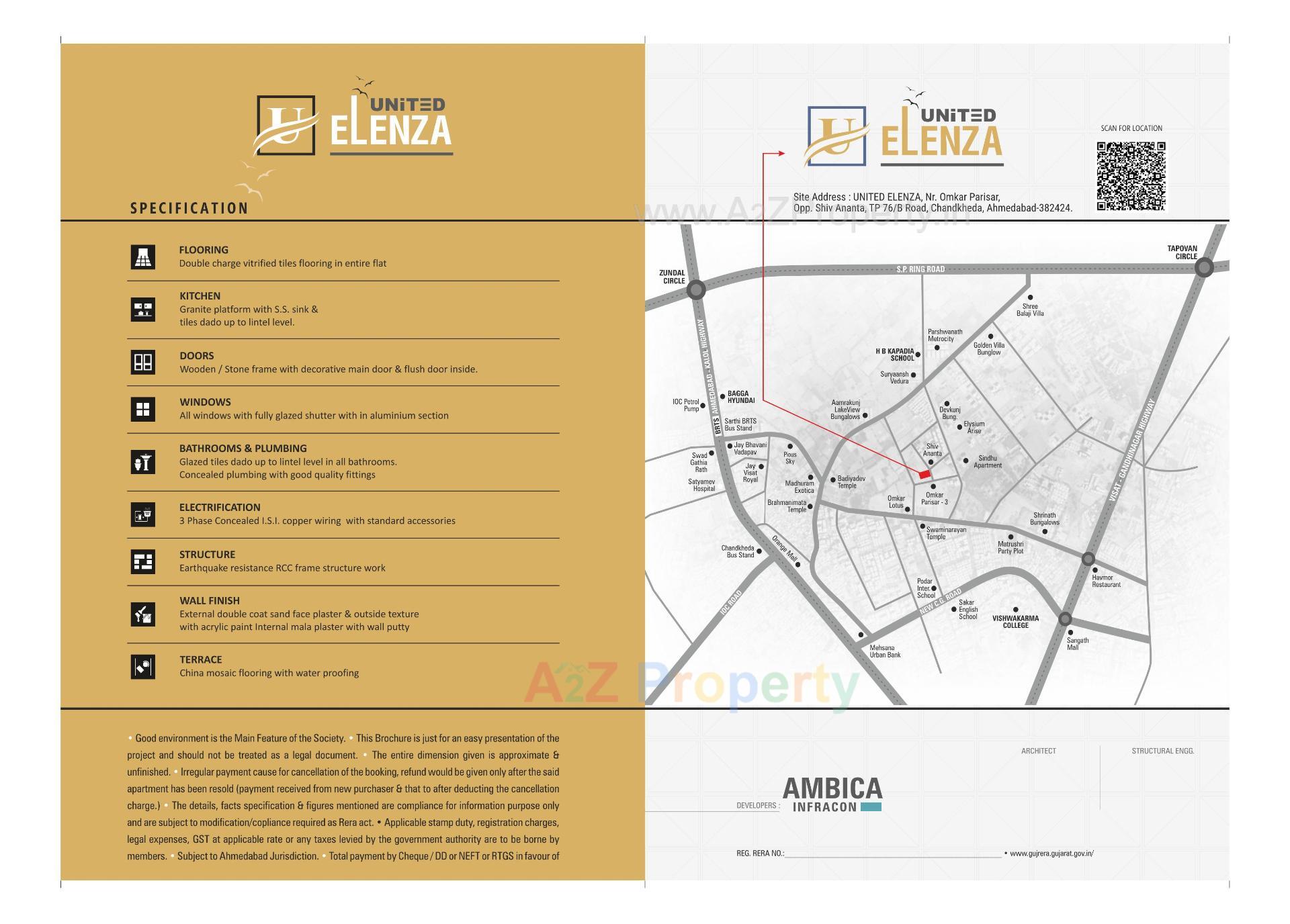  of real estate project United Elenza located at Chandkheda, Ahmedabad, Gujarat