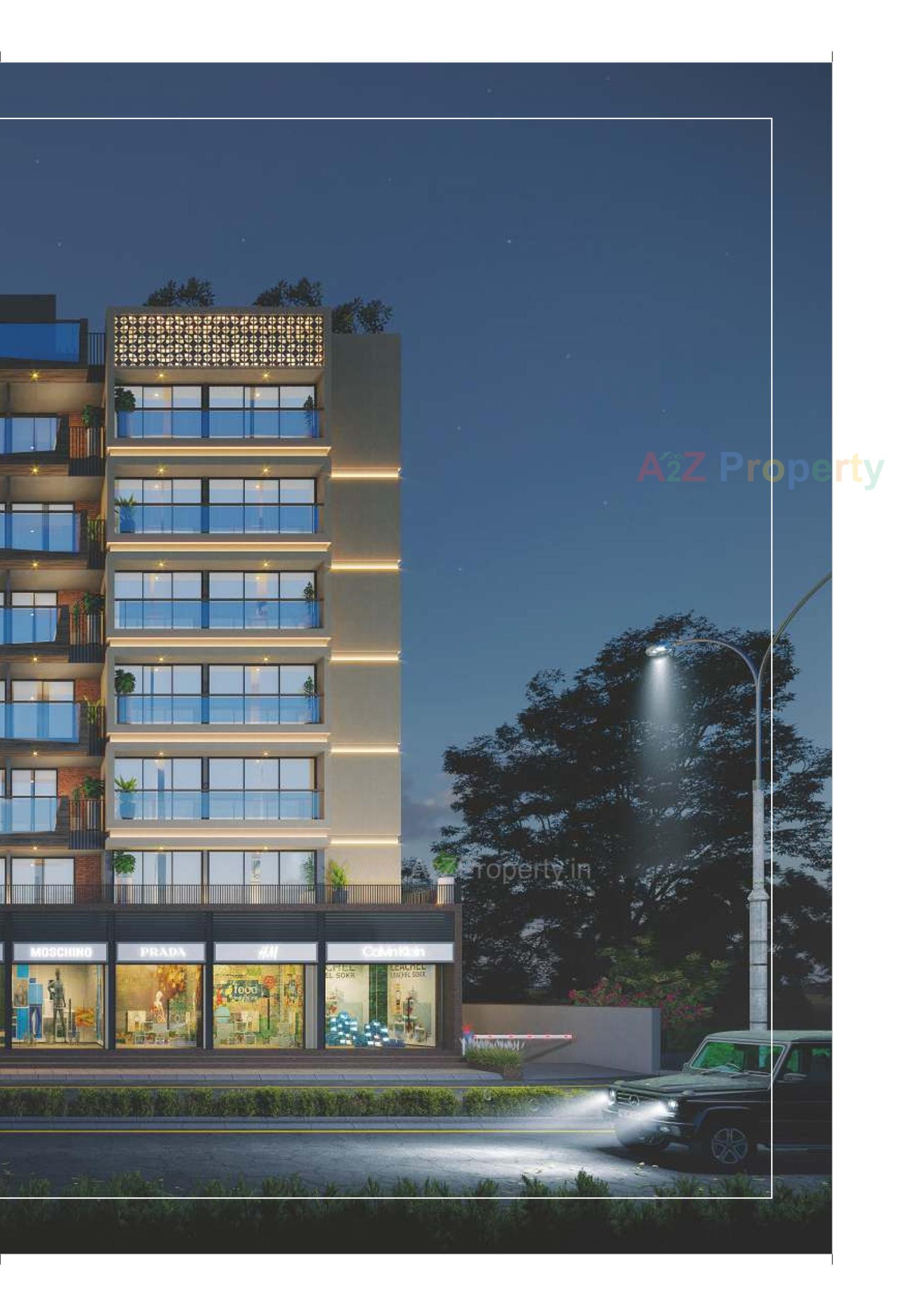 3D Elevation of real estate project United Elenza located at Chandkheda, Ahmedabad, Gujarat