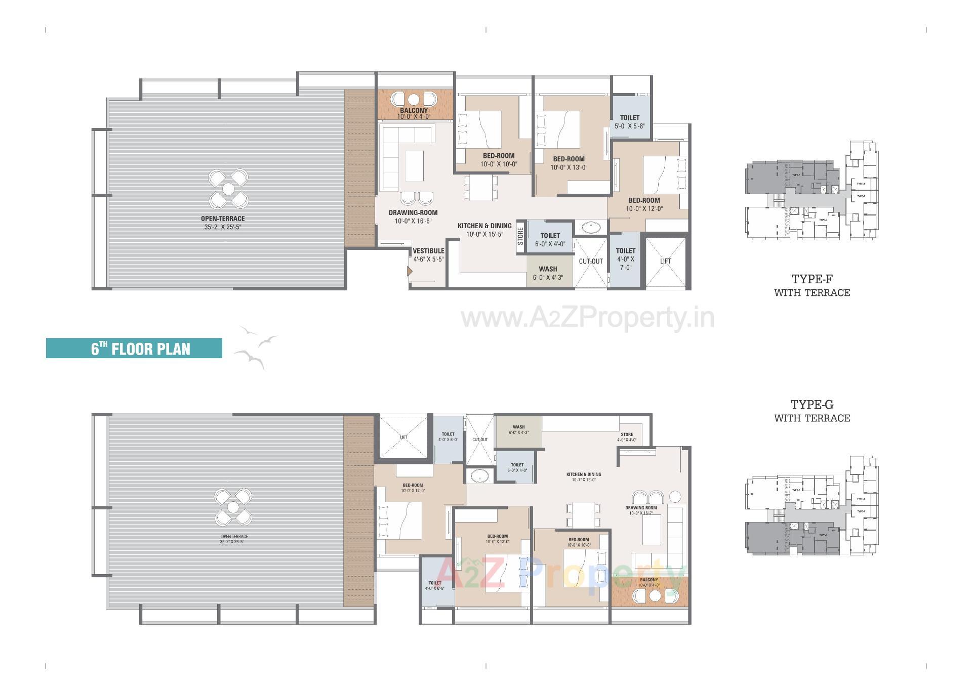 Layout of real estate project United Elenza located at Chandkheda, Ahmedabad, Gujarat