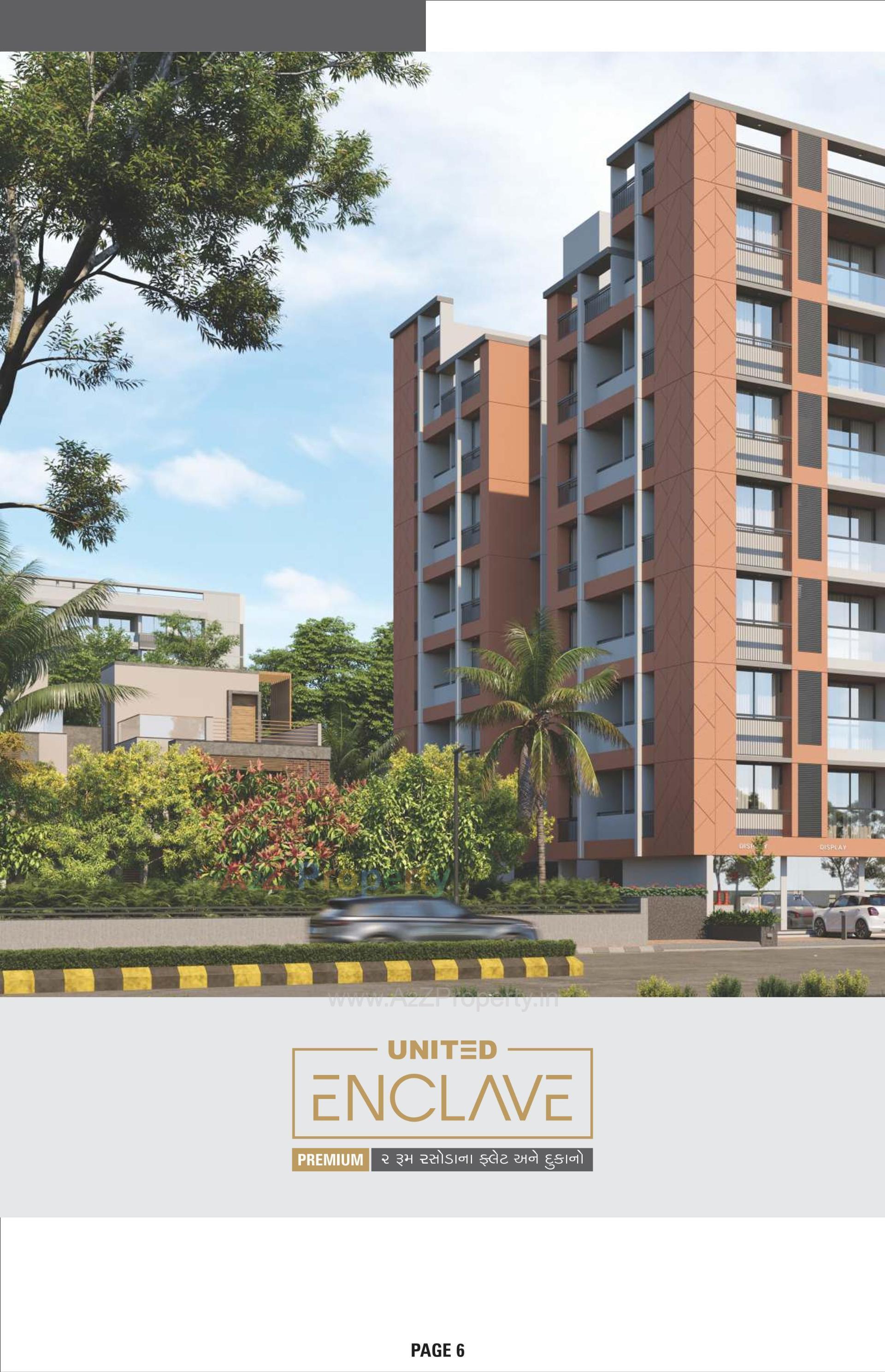 3D Elevation of real estate project United Enclave located at Vatva, Ahmedabad, Gujarat