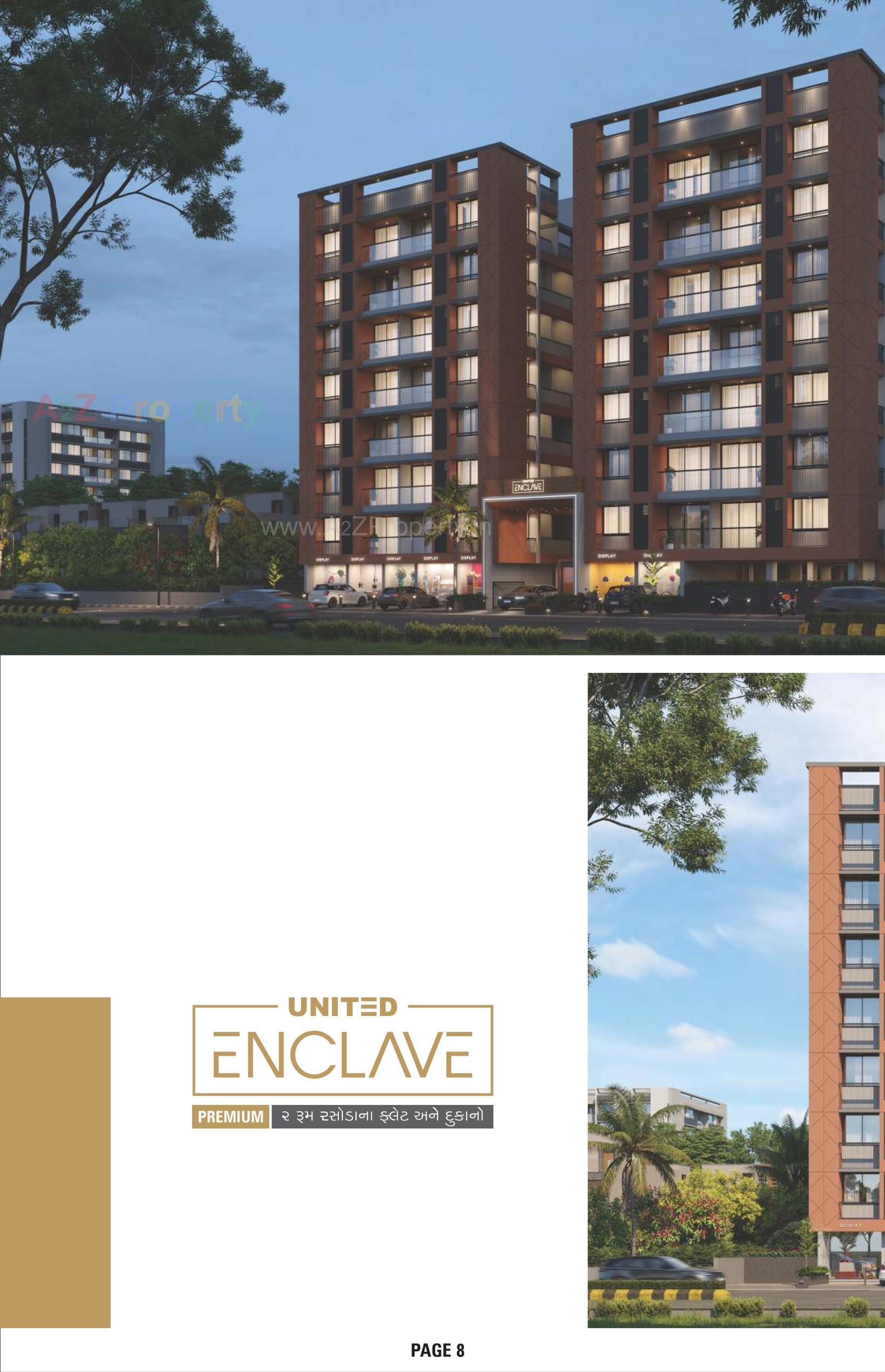 3D Elevation of real estate project United Enclave located at Vatva, Ahmedabad, Gujarat