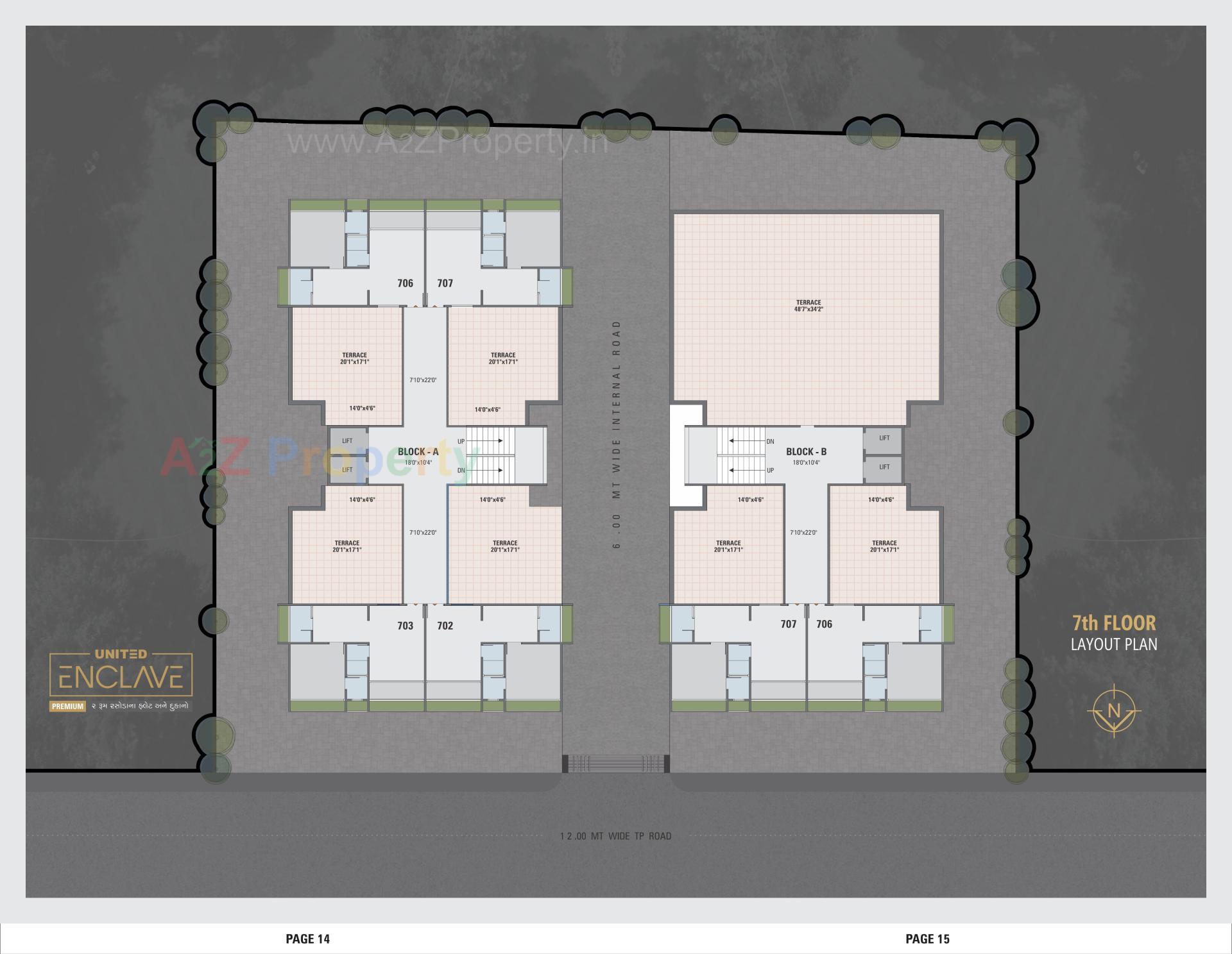 Layout of real estate project United Enclave located at Vatva, Ahmedabad, Gujarat