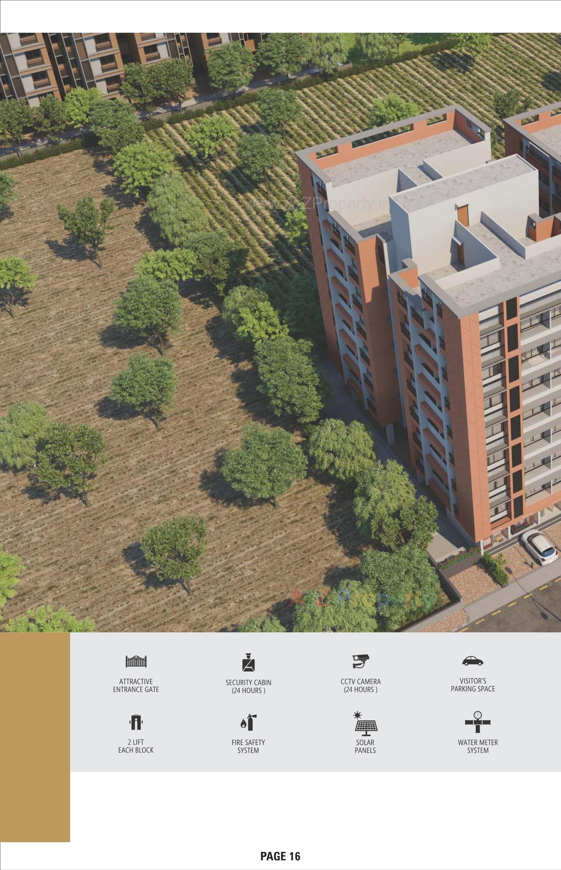 3D Elevation of real estate project United Enclave located at Vatva, Ahmedabad, Gujarat