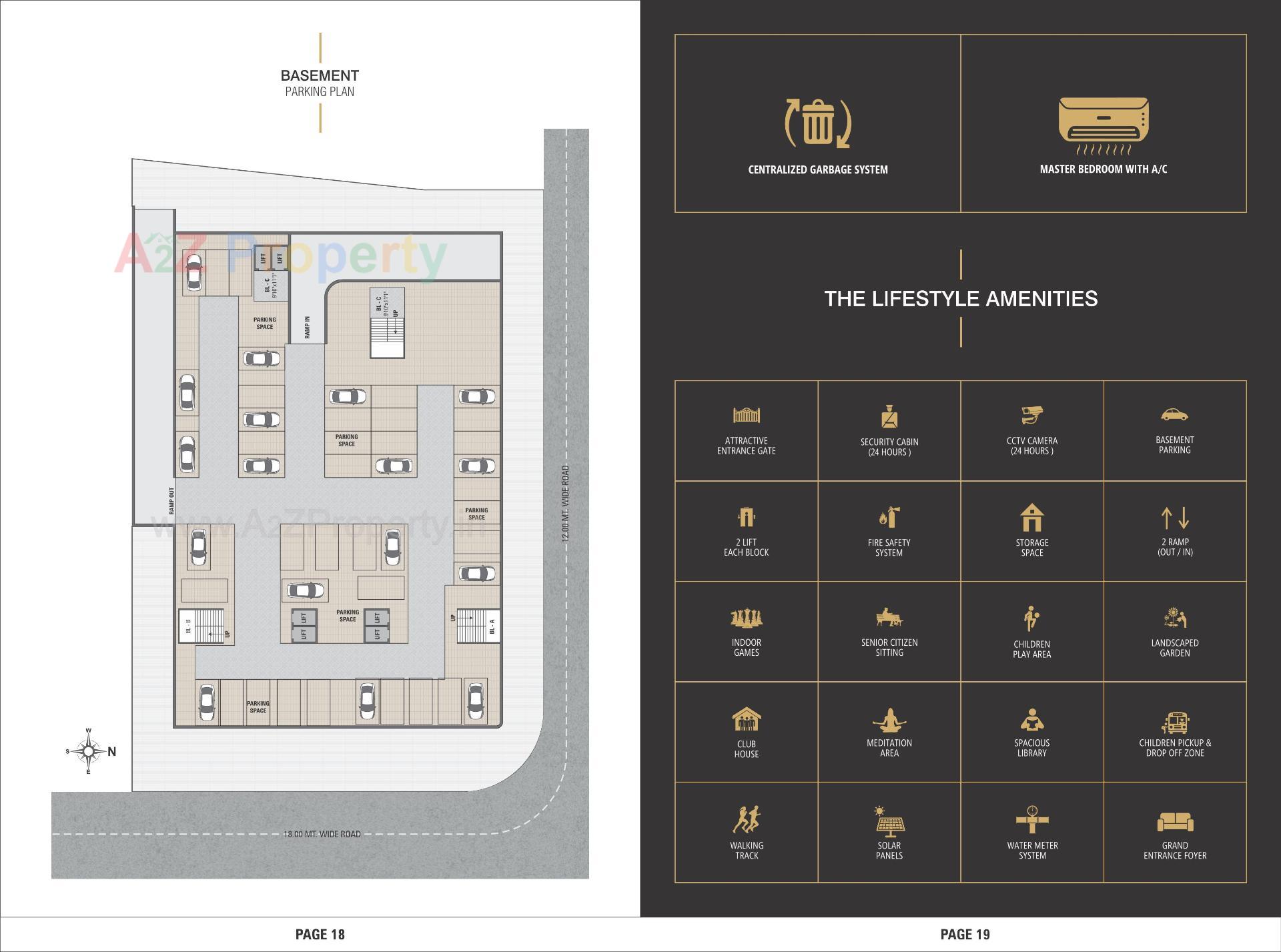 Layout of real estate project United Skydale located at Ahmedabad, Ahmedabad, Gujarat