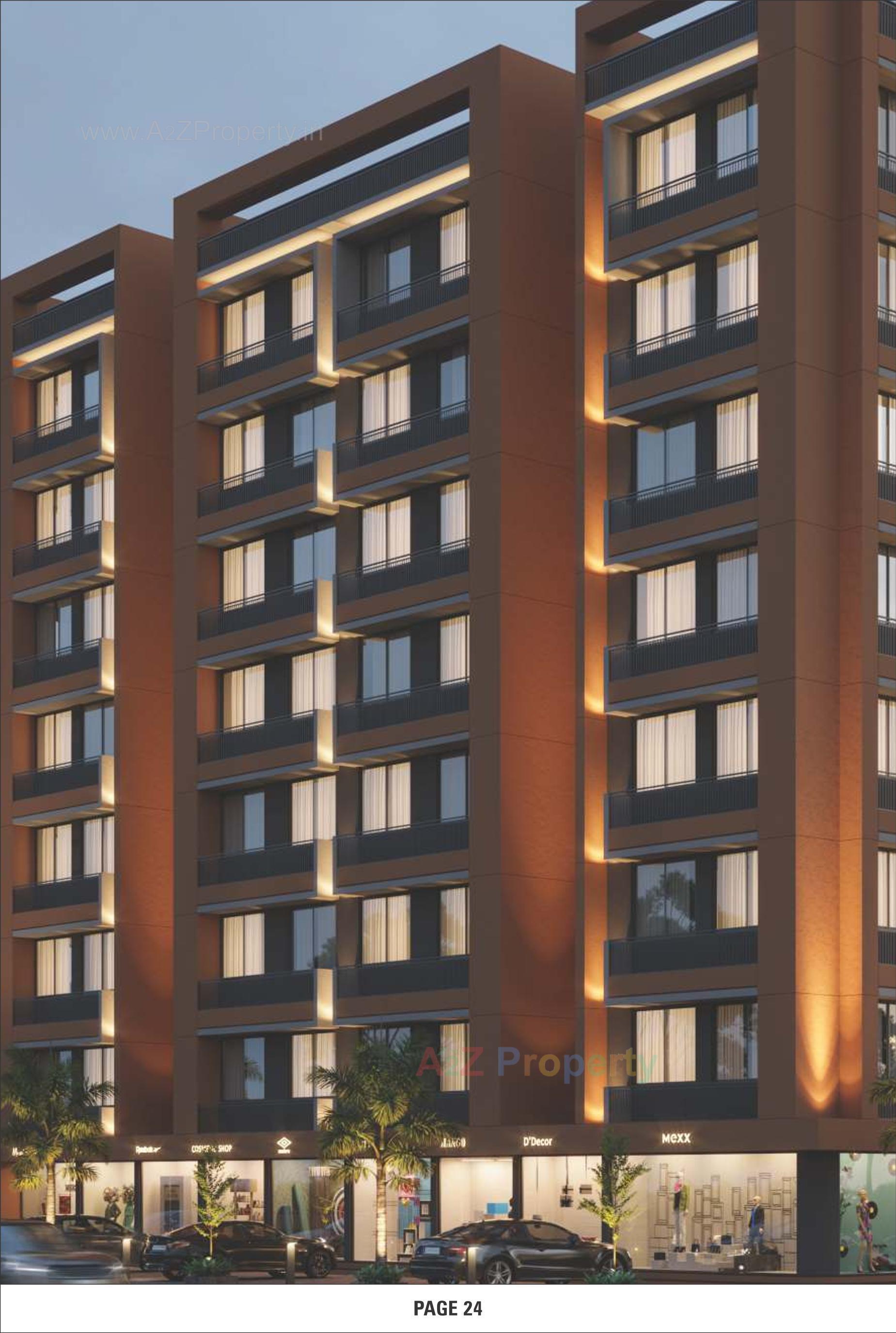 3D Elevation of real estate project United Skydale located at Ahmedabad, Ahmedabad, Gujarat