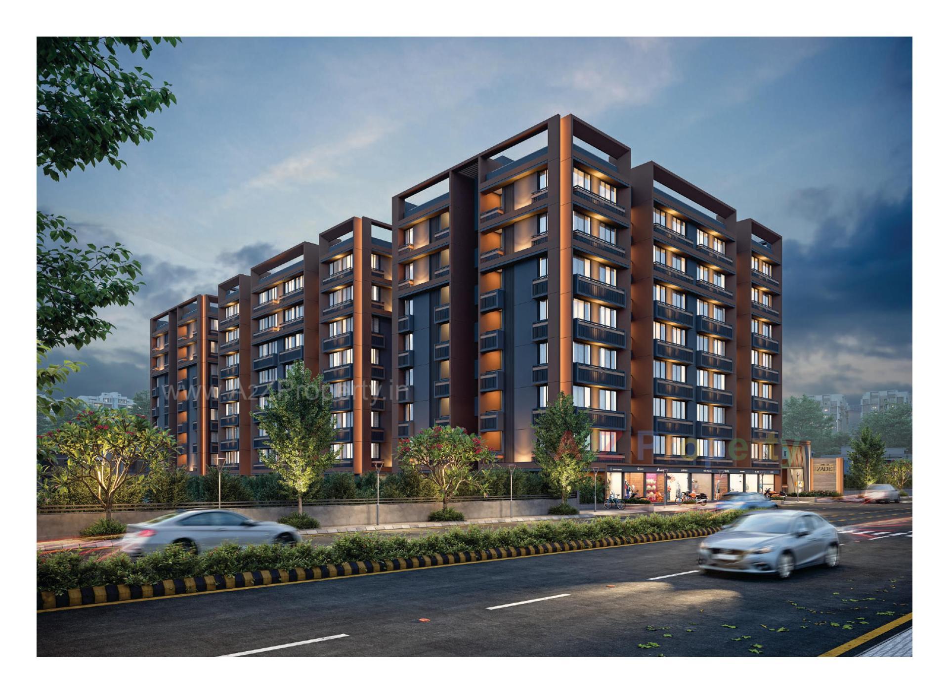 3D Elevation of real estate project United Zade located at Ahmedabad, Ahmedabad, Gujarat