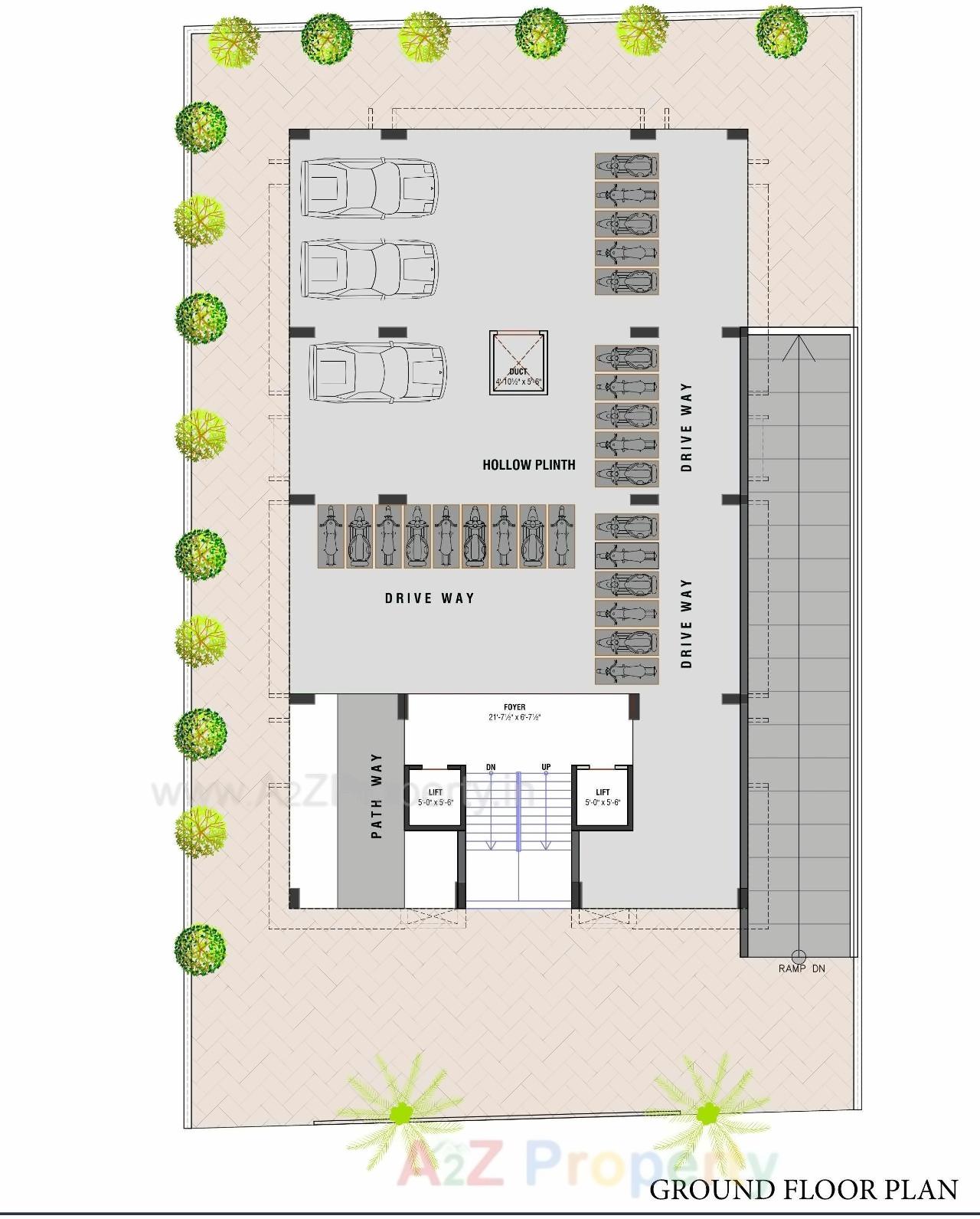 Layout of real estate project Unity 10 located at Sola, Ahmedabad, Gujarat