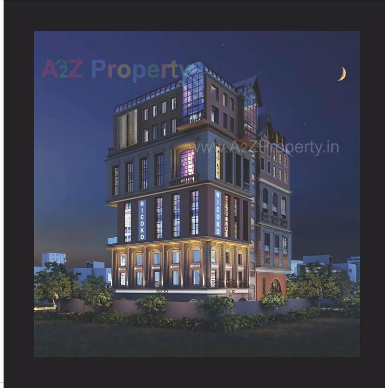 3D Elevation of real estate project Uniza located at Vejalpur, Ahmedabad, Gujarat
