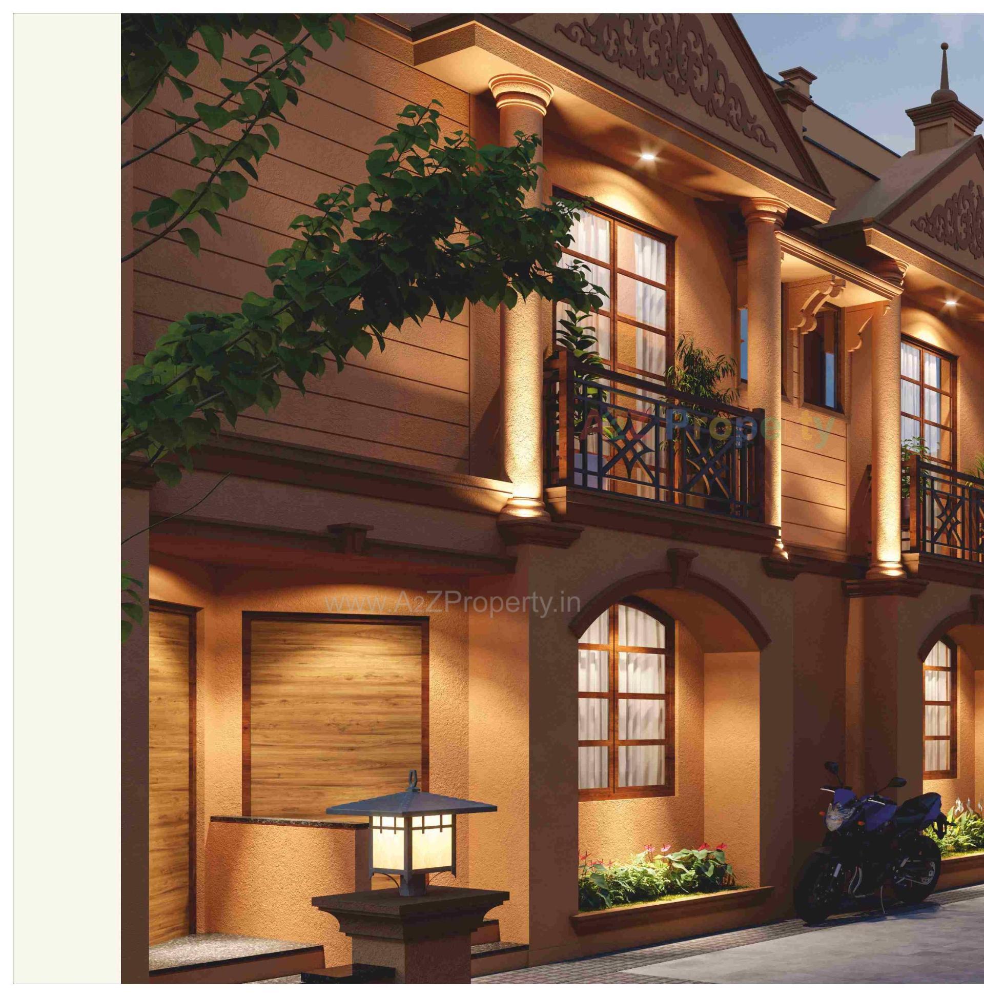 3D Elevation of real estate project Upavan Villa located at Laxmipura, Ahmedabad, Gujarat