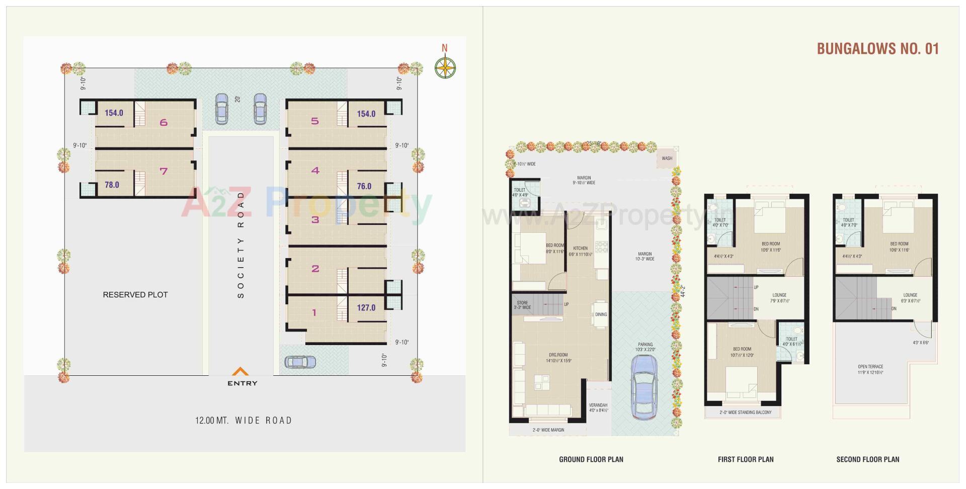Layout of real estate project Upavan Villa located at Laxmipura, Ahmedabad, Gujarat