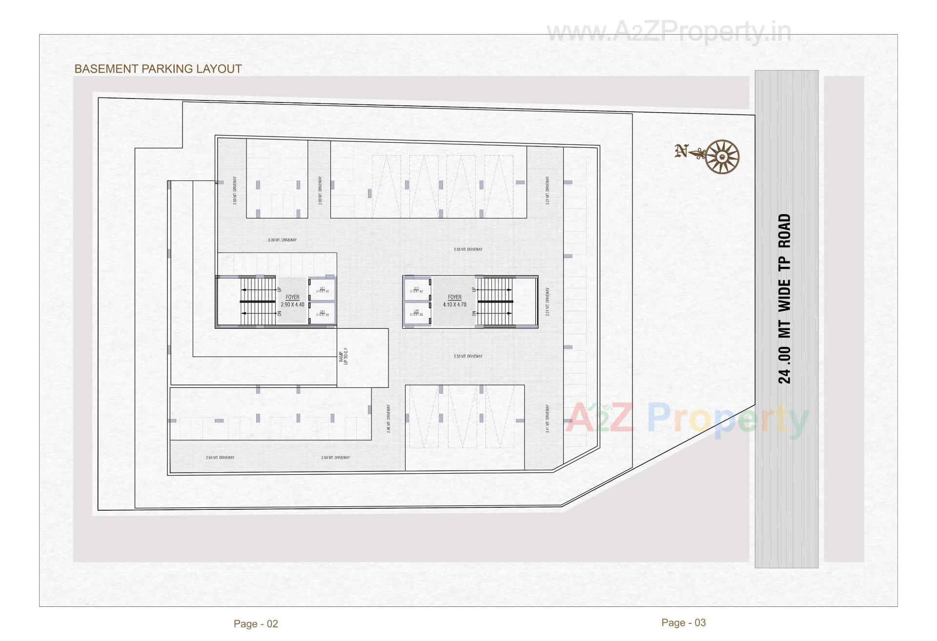 Layout of real estate project Upvan Skyline located at Laxmipura, Ahmedabad, Gujarat