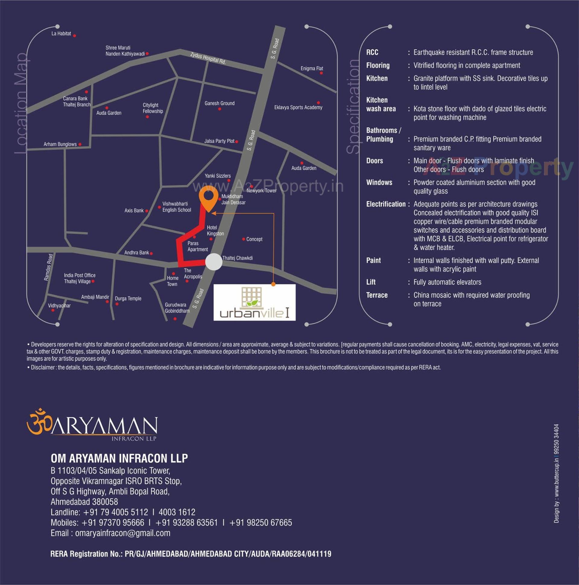  of real estate project Urbanville located at Thaltej, Ahmedabad, Gujarat