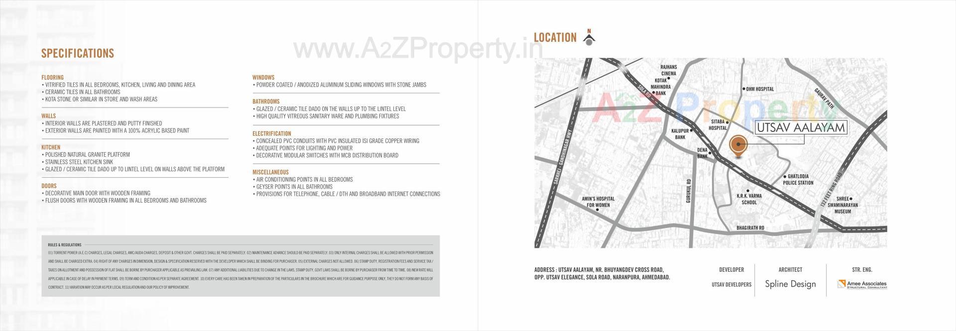  of real estate project Utsav Aalayam located at Wadaj, Ahmedabad, Gujarat