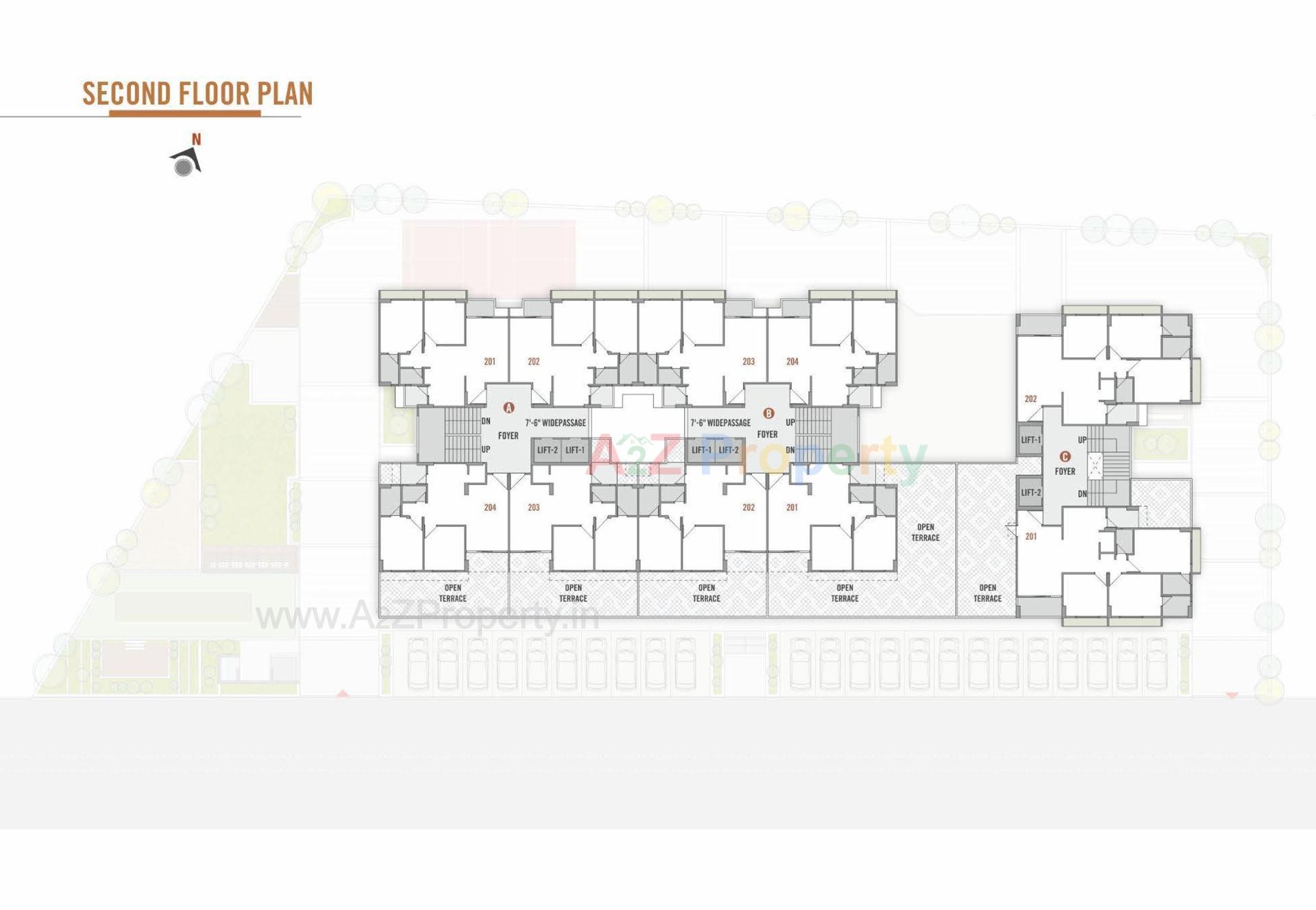 Layout of real estate project Utsav Aalayam located at Wadaj, Ahmedabad, Gujarat