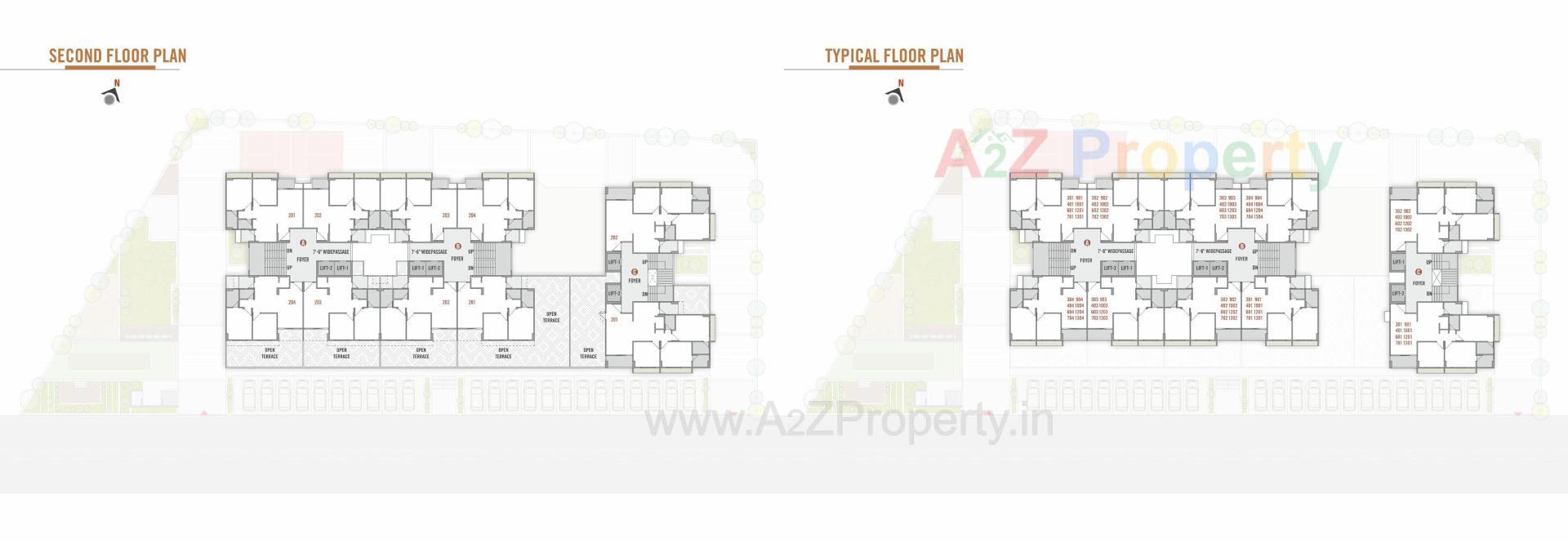Layout of real estate project Utsav Aalayam located at Wadaj, Ahmedabad, Gujarat