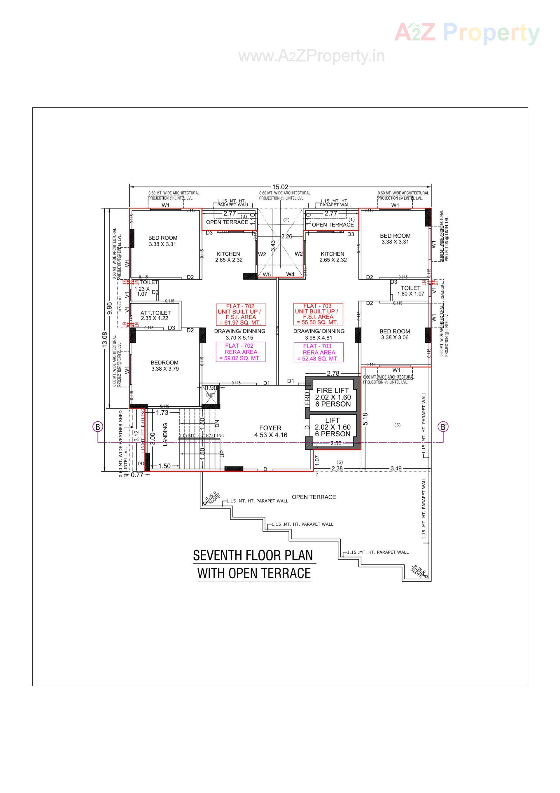 Layout of real estate project Uttam Appartment located at Rajpur - Hirpur, Ahmedabad, Gujarat