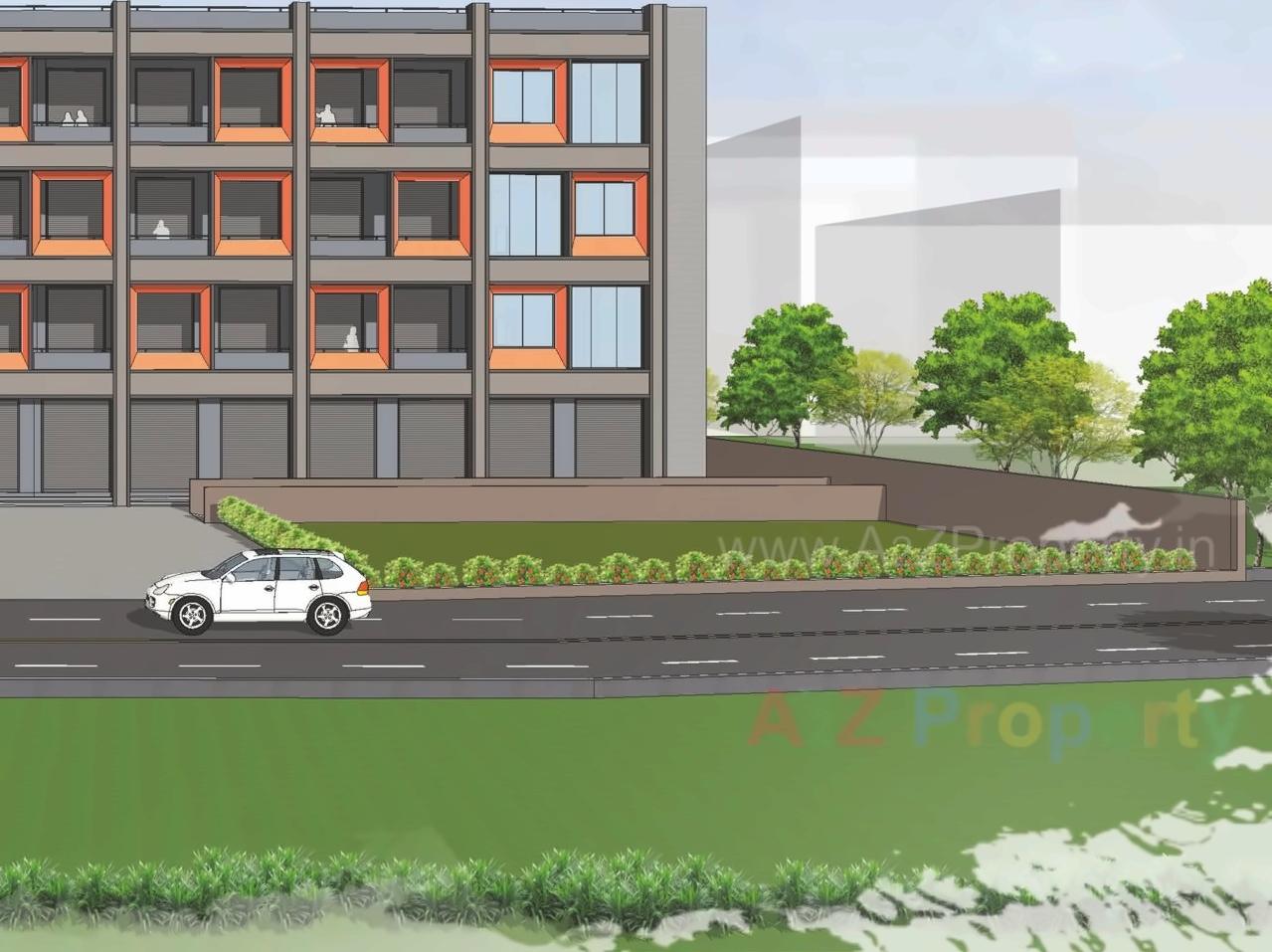 3D Elevation of real estate project V One located at Sarangpur, Ahmedabad, Gujarat