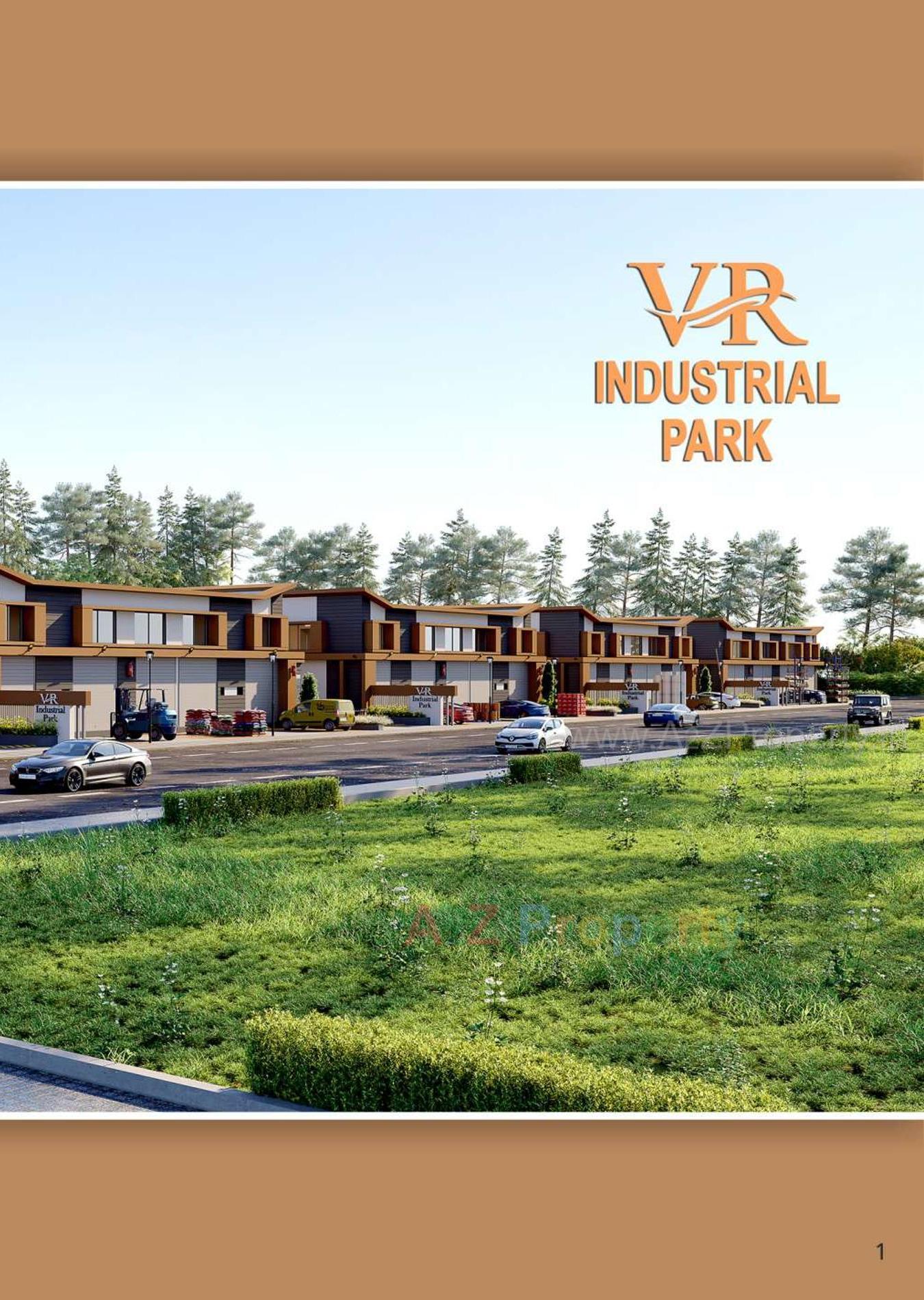 3D Elevation of real estate project V R  Industrial Park located at Kathwada, Ahmedabad, Gujarat