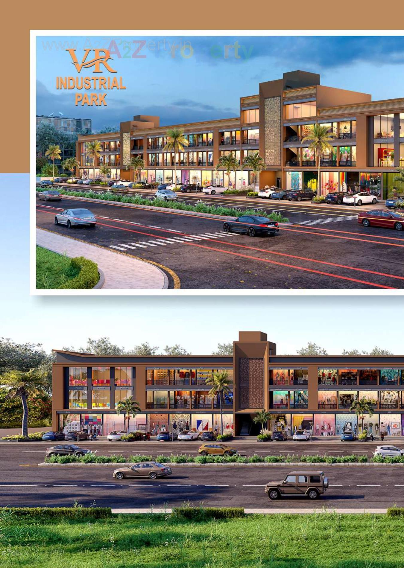 3D Elevation of real estate project V R  Industrial Park located at Kathwada, Ahmedabad, Gujarat