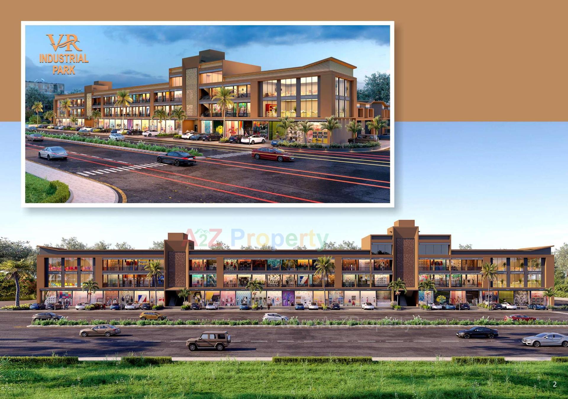 3D Elevation of real estate project V R  Industrial Park located at Kathwada, Ahmedabad, Gujarat