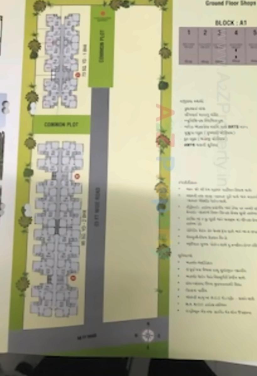 Layout of real estate project Vaikunth Darshan located at City, Ahmedabad, Gujarat