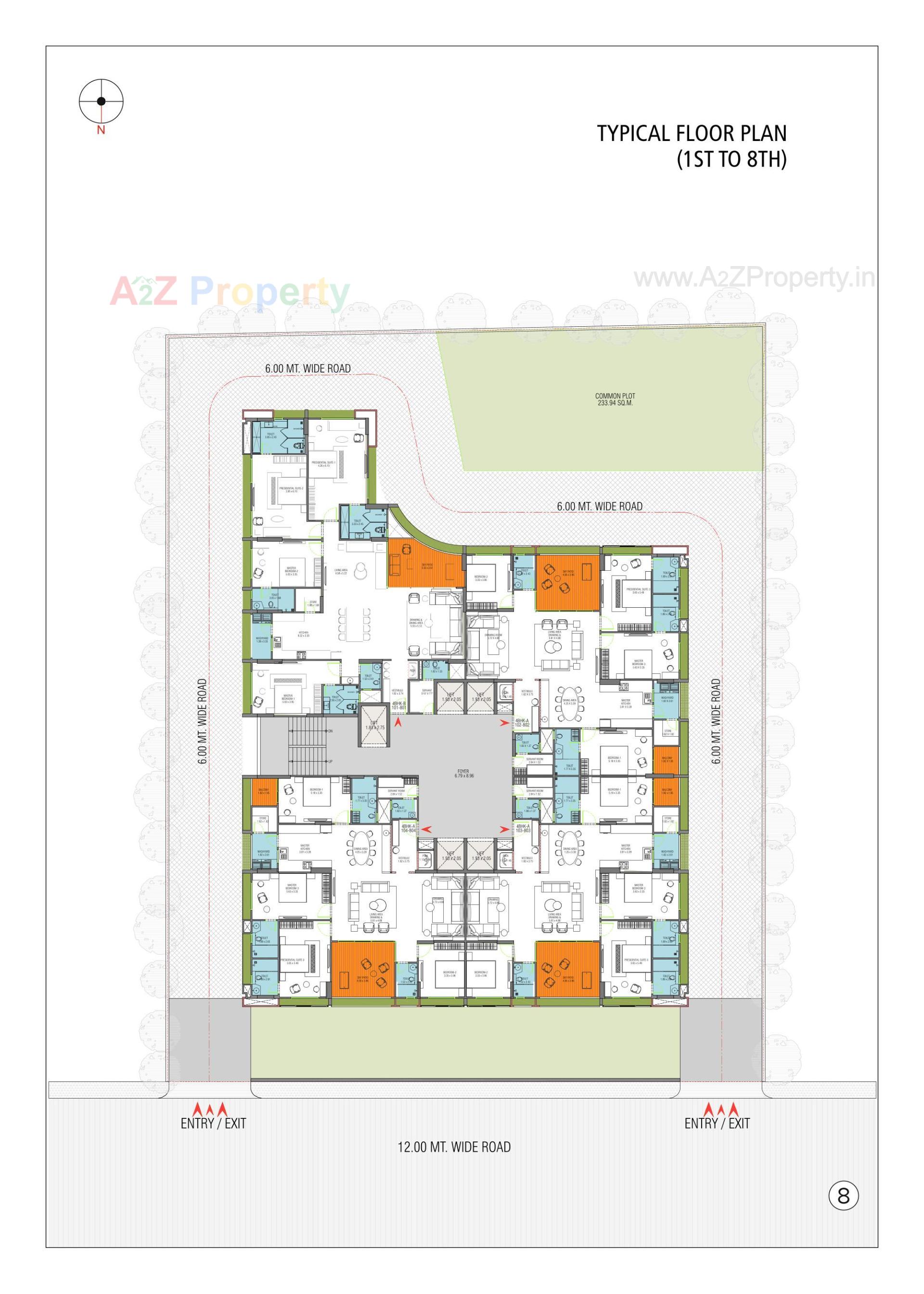 Layout of real estate project Vaikunth located at Ahmedabad, Ahmedabad, Gujarat