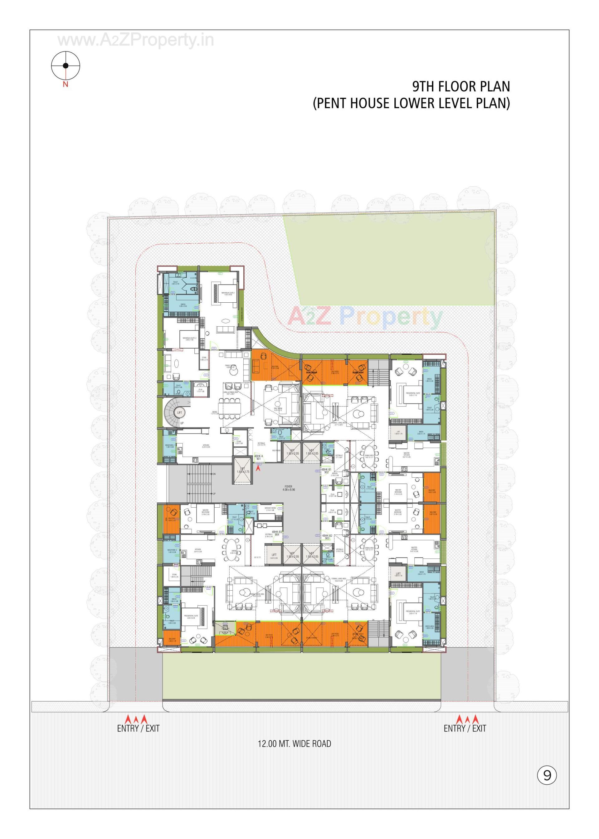 Layout of real estate project Vaikunth located at Ahmedabad, Ahmedabad, Gujarat