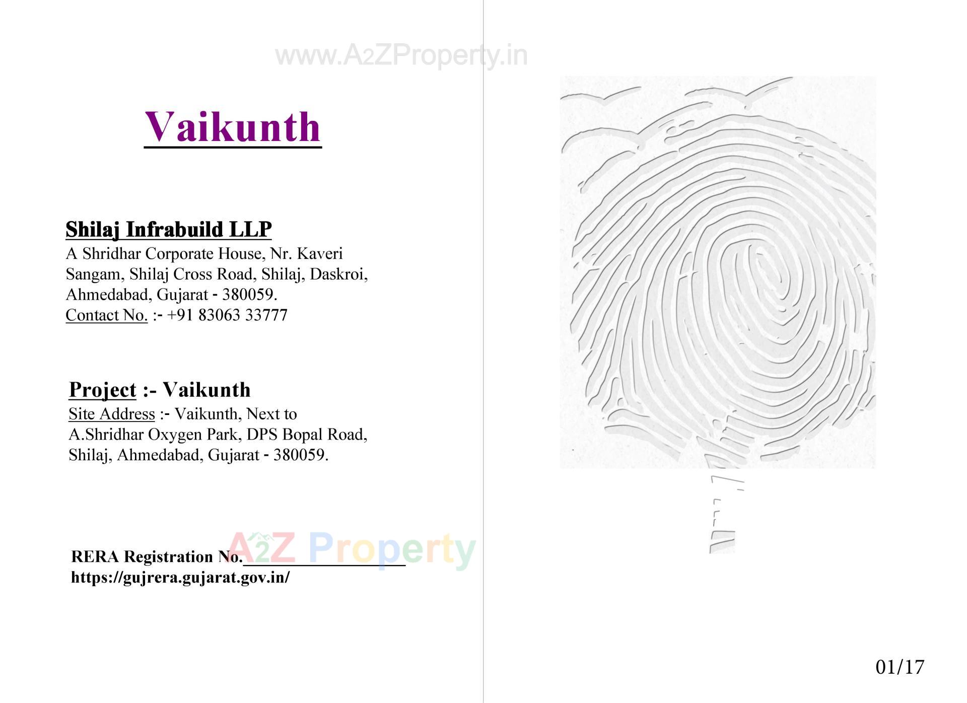  of real estate project Vaikunth located at Bopal, Ahmedabad, Gujarat